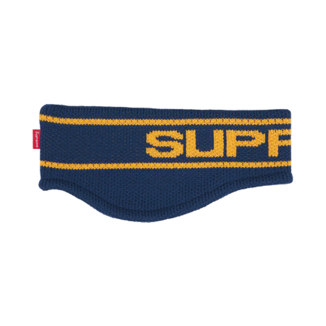 슈프림 콘트라스트 로고 헤드밴드 네이비 - 25FW