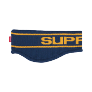 Supreme Contrast Logo Headband Navy - 25FW