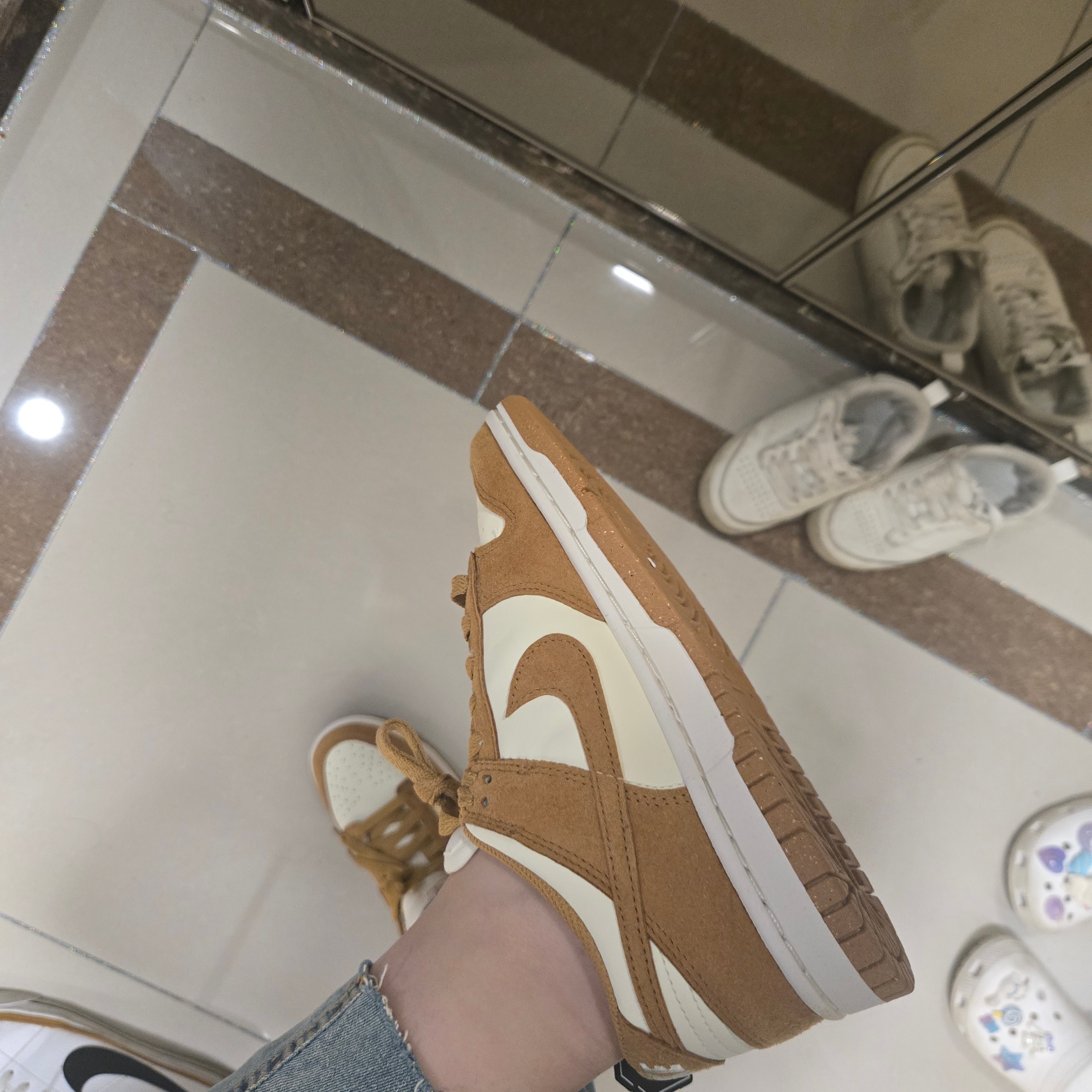 (W) Nike Dunk Low Next Nature Coconut Milk Sail 착용 스타일 - 2