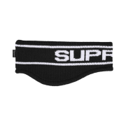 Supreme Contrast Logo Headband Black - 25FW