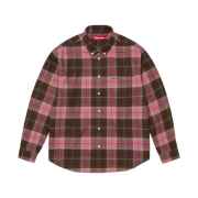 Supreme Plaid Flannel Shirt Brown - 25FW
