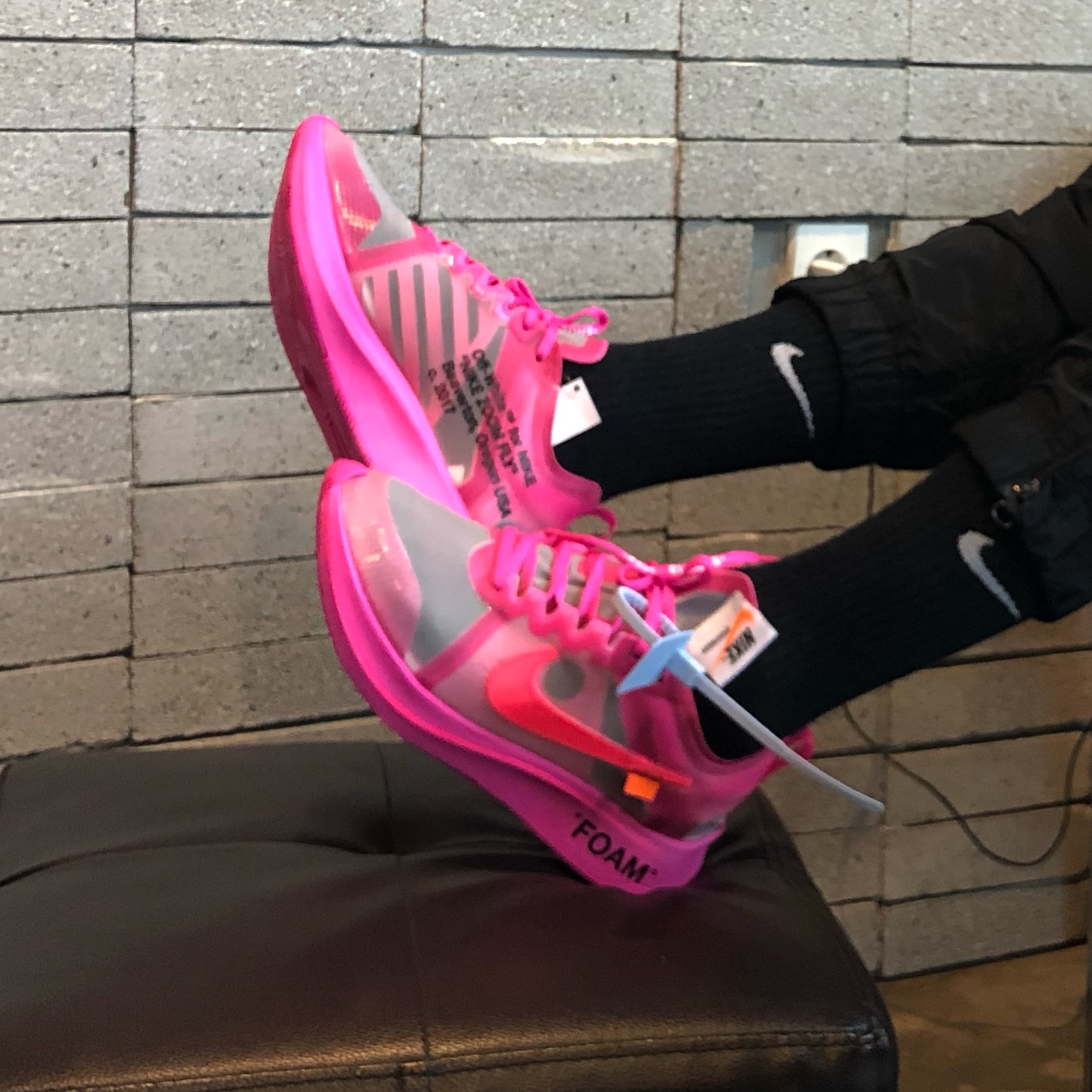 Nike x Off-White Zoom Fly SP Tulip Pink 착용 스타일