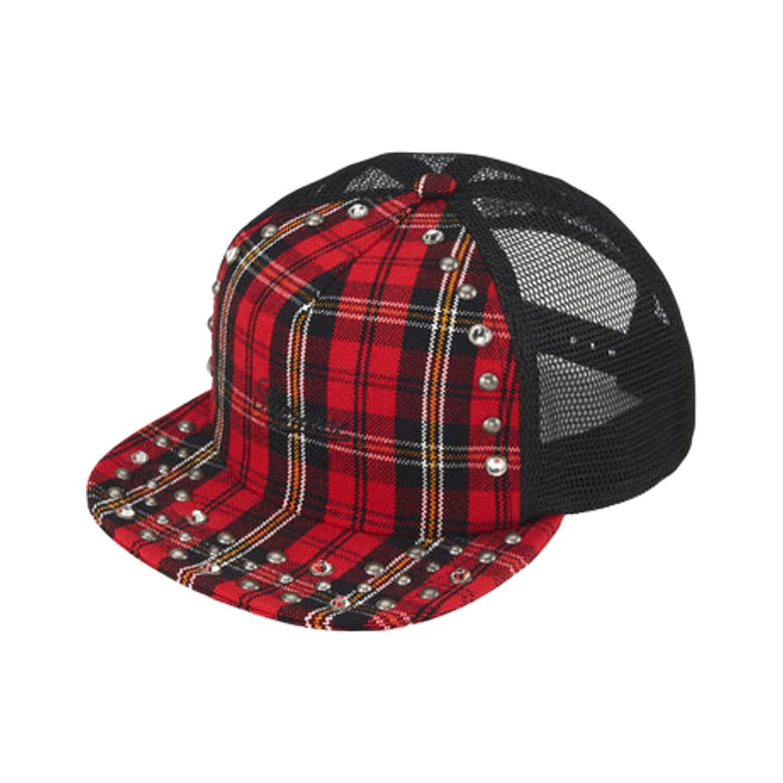 슈프림 x B.B. 사이먼 스터디드 메쉬 백 5-패널 플레이드 - 25FW(Supreme x B.B. Simon Studded Mesh Back 5-Panel Plaid - 25FW) - 1