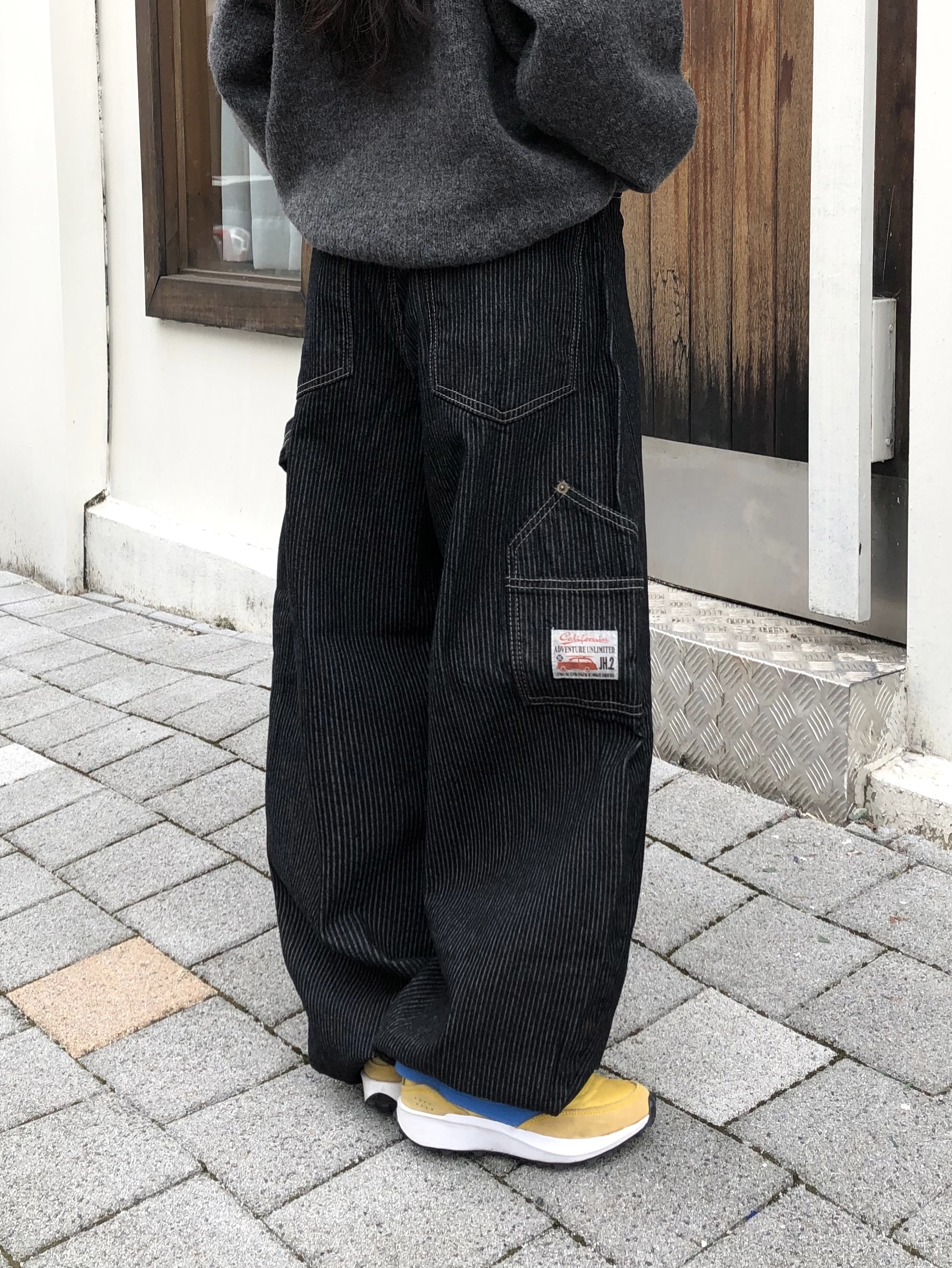 (W) Nike Waffle Debut Vivid Sulfur 착용 스타일 - 5