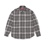 Supreme Plaid Flannel Shirt White - 25FW