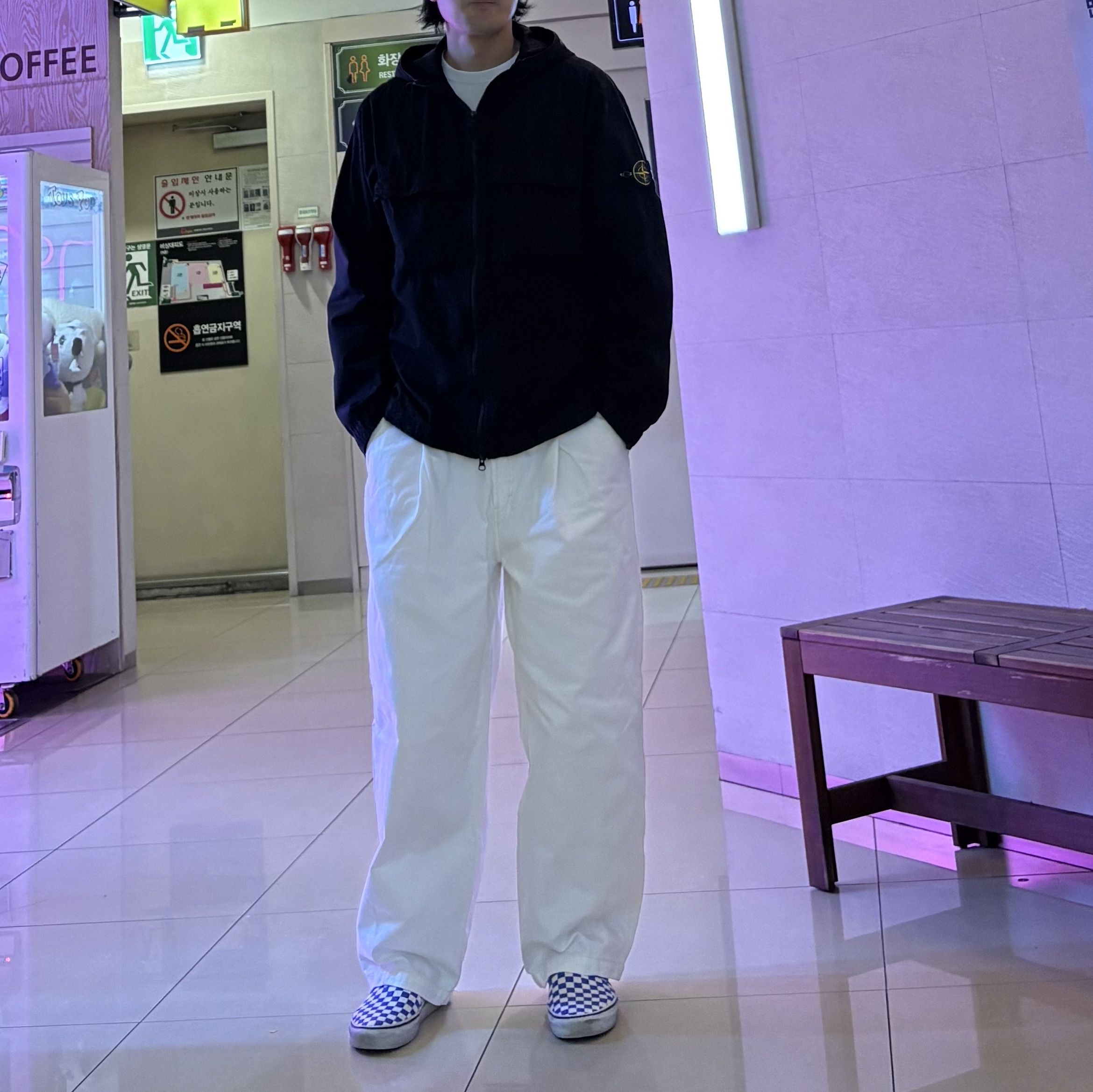 Stone Island 106WN Old Treatment Overshirt Black - 24SS 착용 스타일 - 2