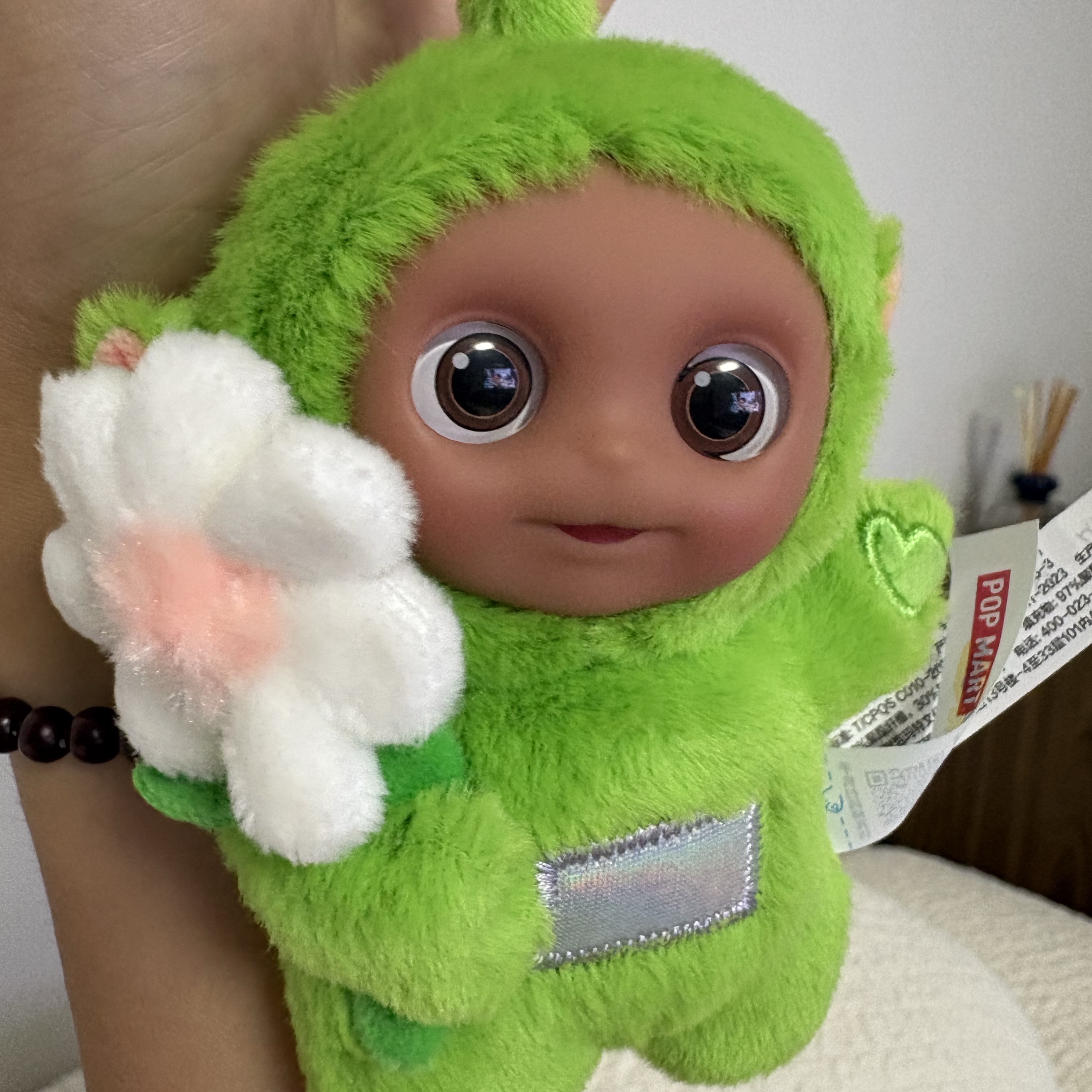 Pop Mart Teletubbies Say Hello Series Figures Sealed Case Dipsy's Naughty Flower (Opened Case) 착용 스타일