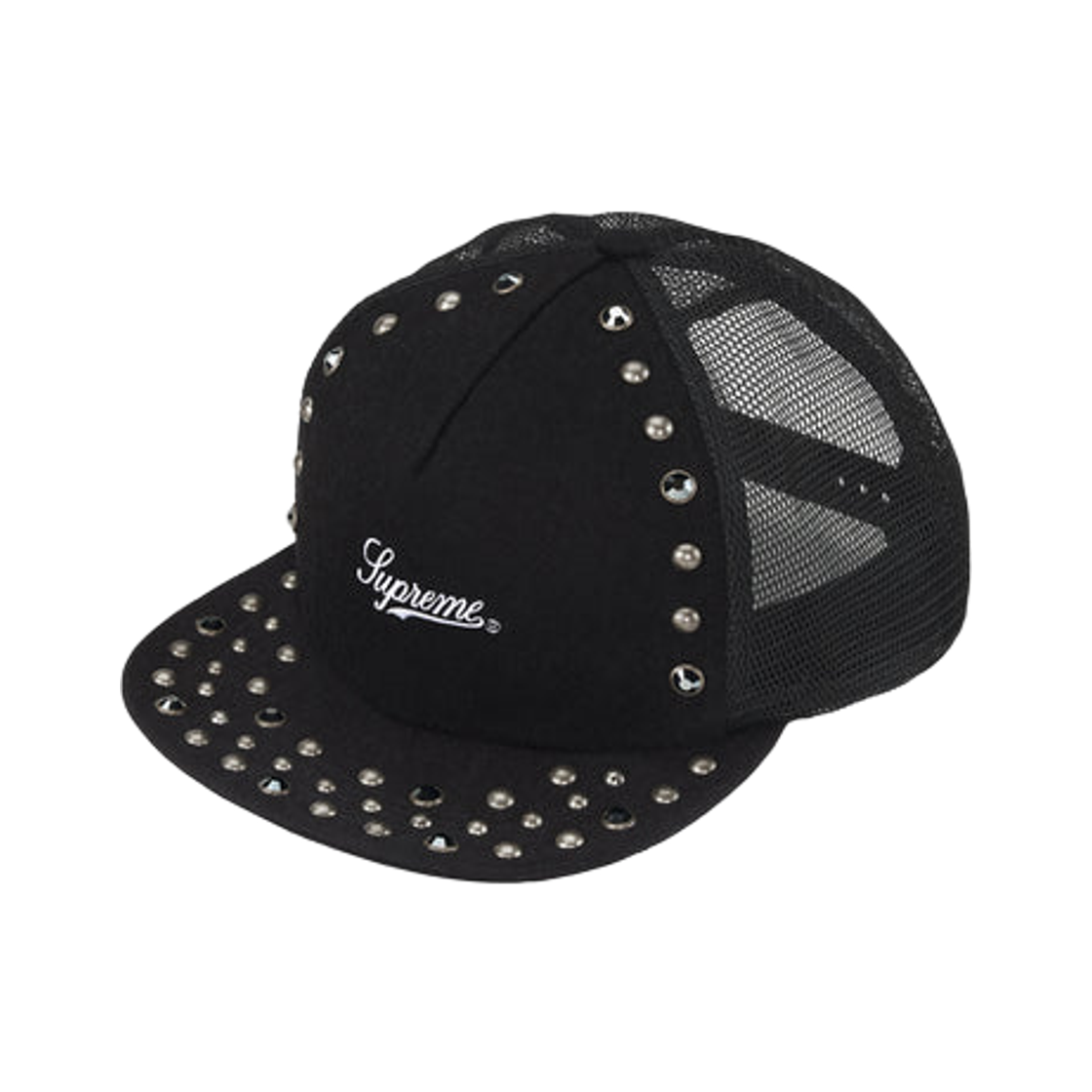 슈프림 x B.B. 사이먼 스터디드 메쉬 백 5-패널 블랙 - 25FW(Supreme x B.B. Simon Studded Mesh Back 5-Panel Black - 25FW) - 1