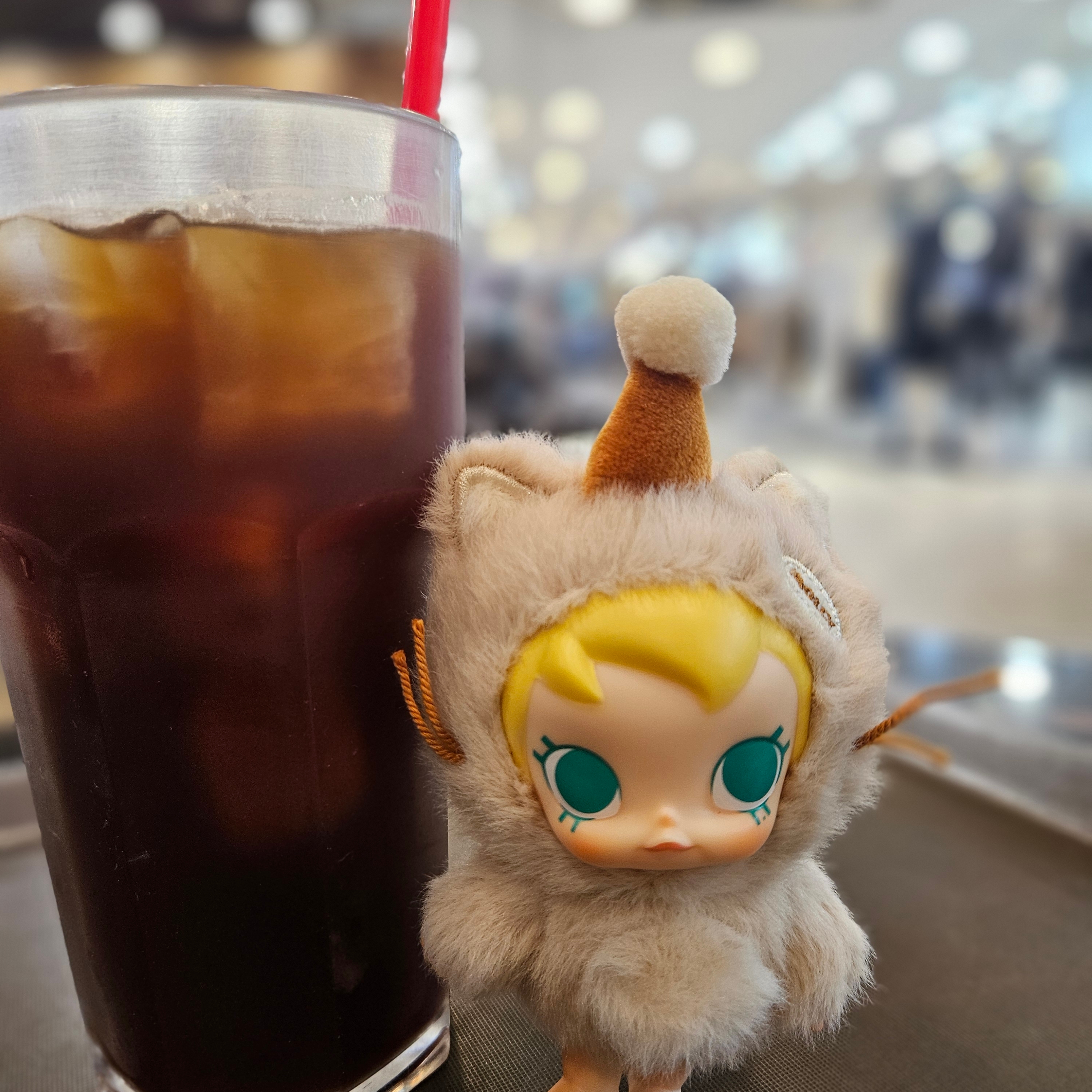 Pop Mart Baby Molly Pocket Friends Series Vinyl Plush Pendant It's Snack Time (Opened Case) 착용 스타일 - 2