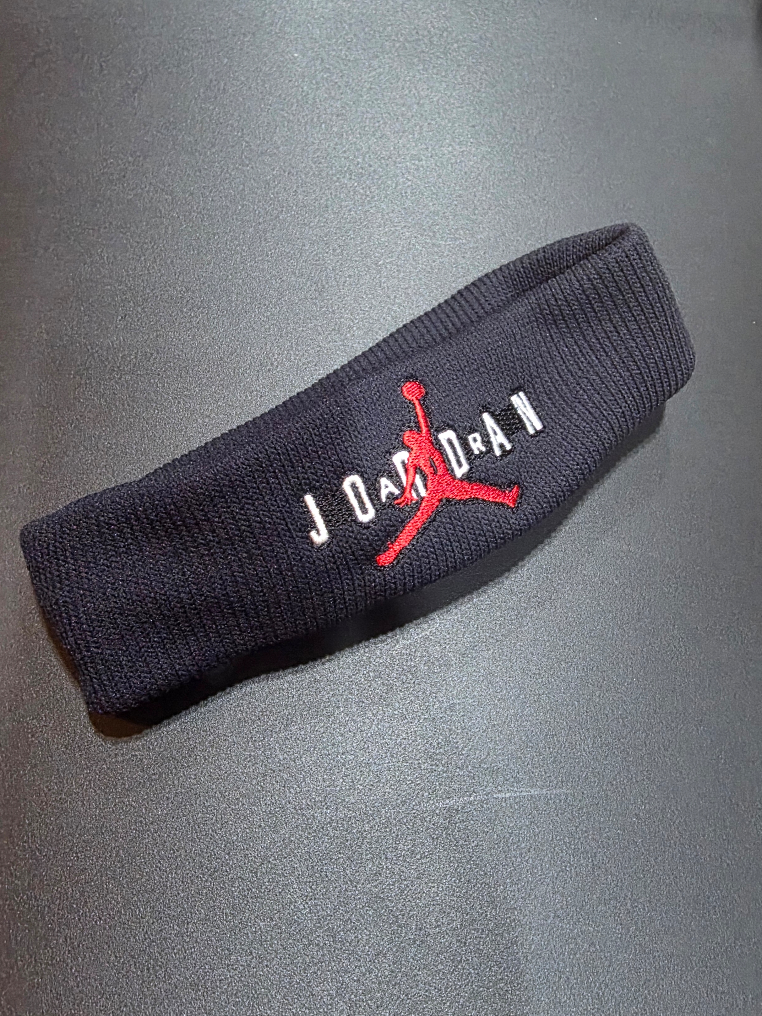 Jordan Jumpman Terry Headband Black 착용 스타일