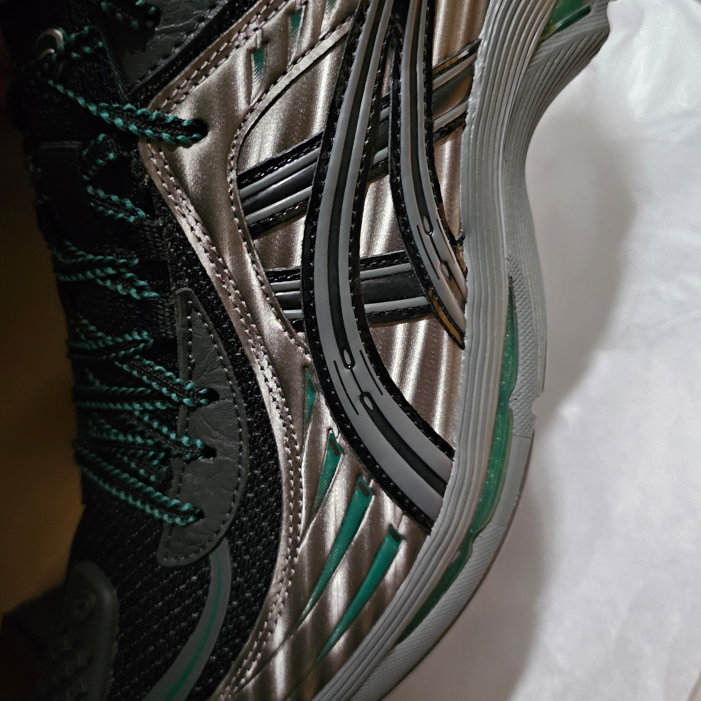(W) Asics x Kiko Kostadinov Gel-Flammae Grey Black 착용 스타일