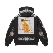 Supreme Wings Zip Up Hooded Sweatshirt Black - 25FW