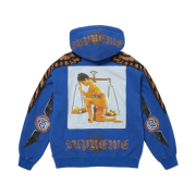 Supreme Wings Zip Up Hooded Sweatshirt Royal - 25FW