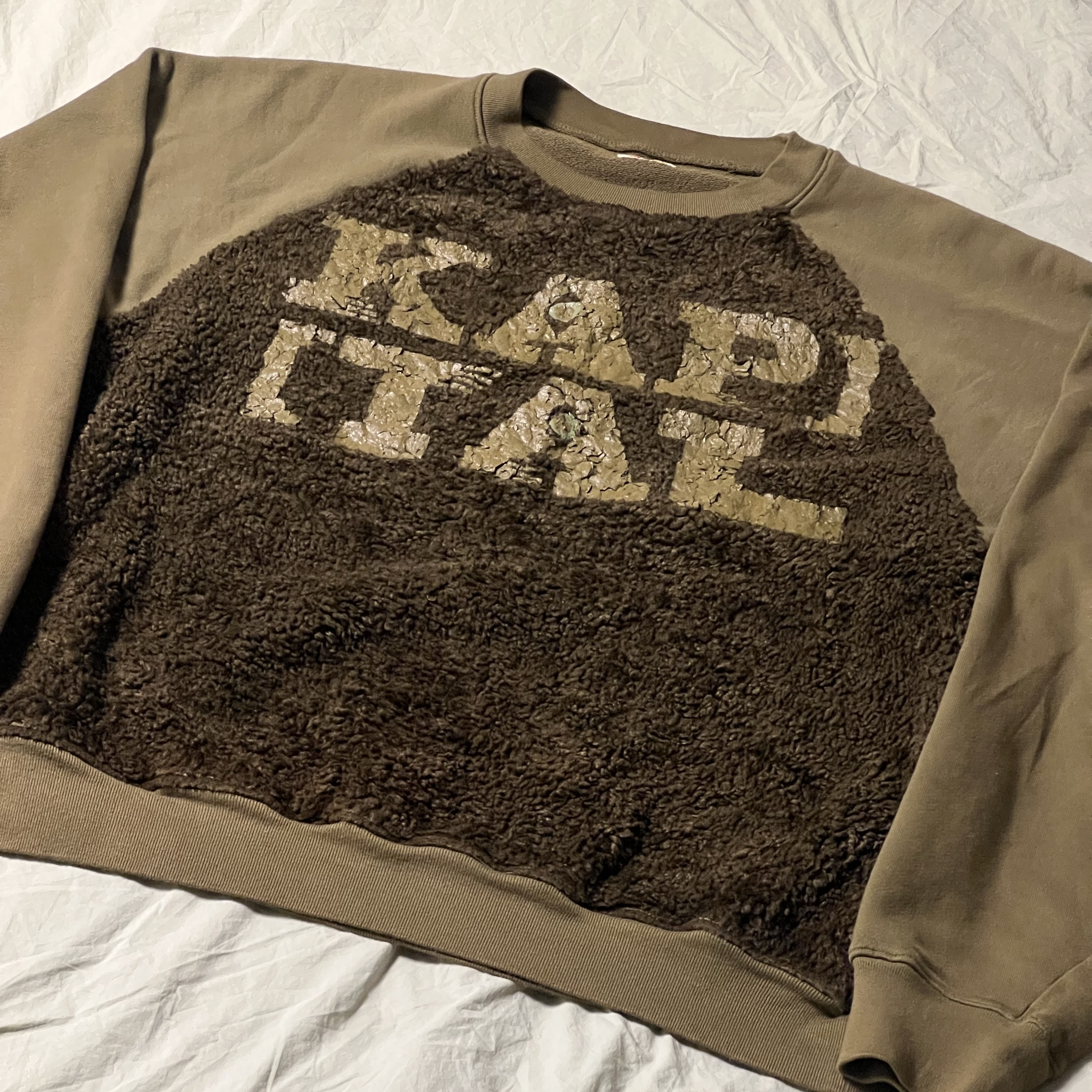 Kapital 30 Fleece x Fur Grizzly Sweat Speakeasy Kapital Pt Khaki 착용 스타일