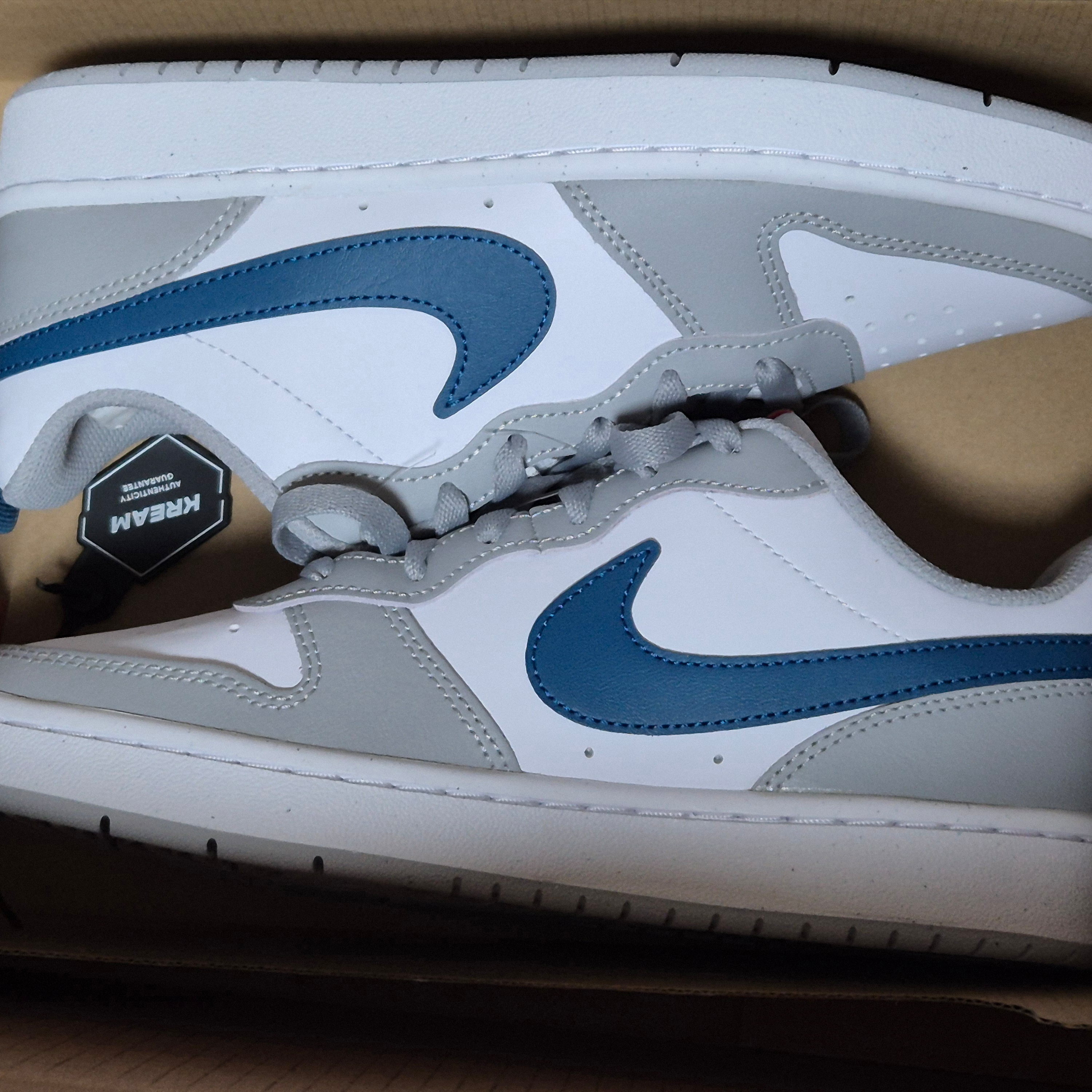 (GS) Nike Court Borough Low 2 Light Smoke Grey 착용 스타일
