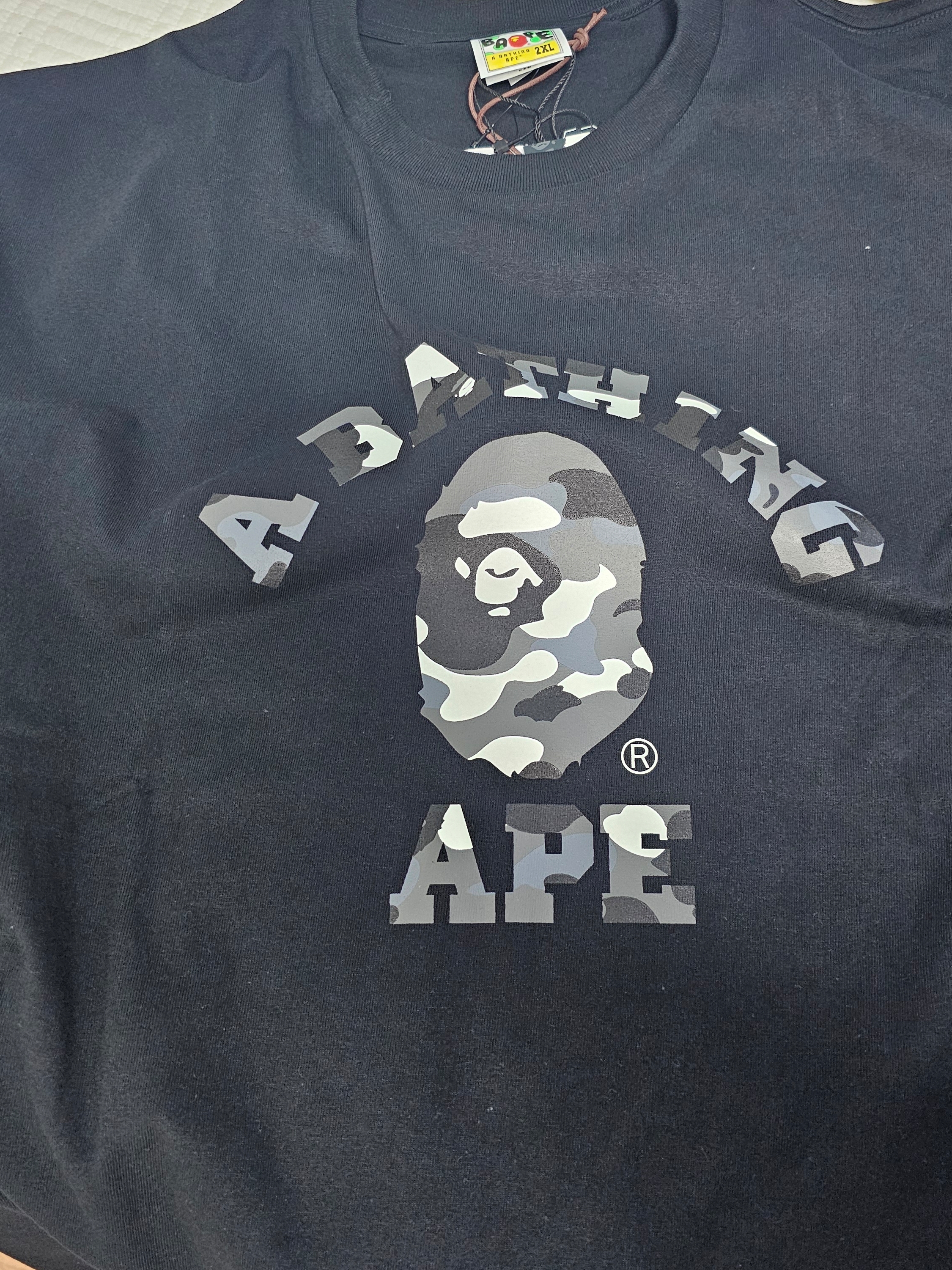 BAPE City Camo College L/S T-Shirt Black 착용 스타일