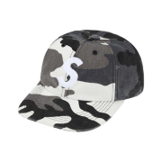 Supreme Pigment Coated Canvas S Logo 6-Panel Snow Camo - 25FW