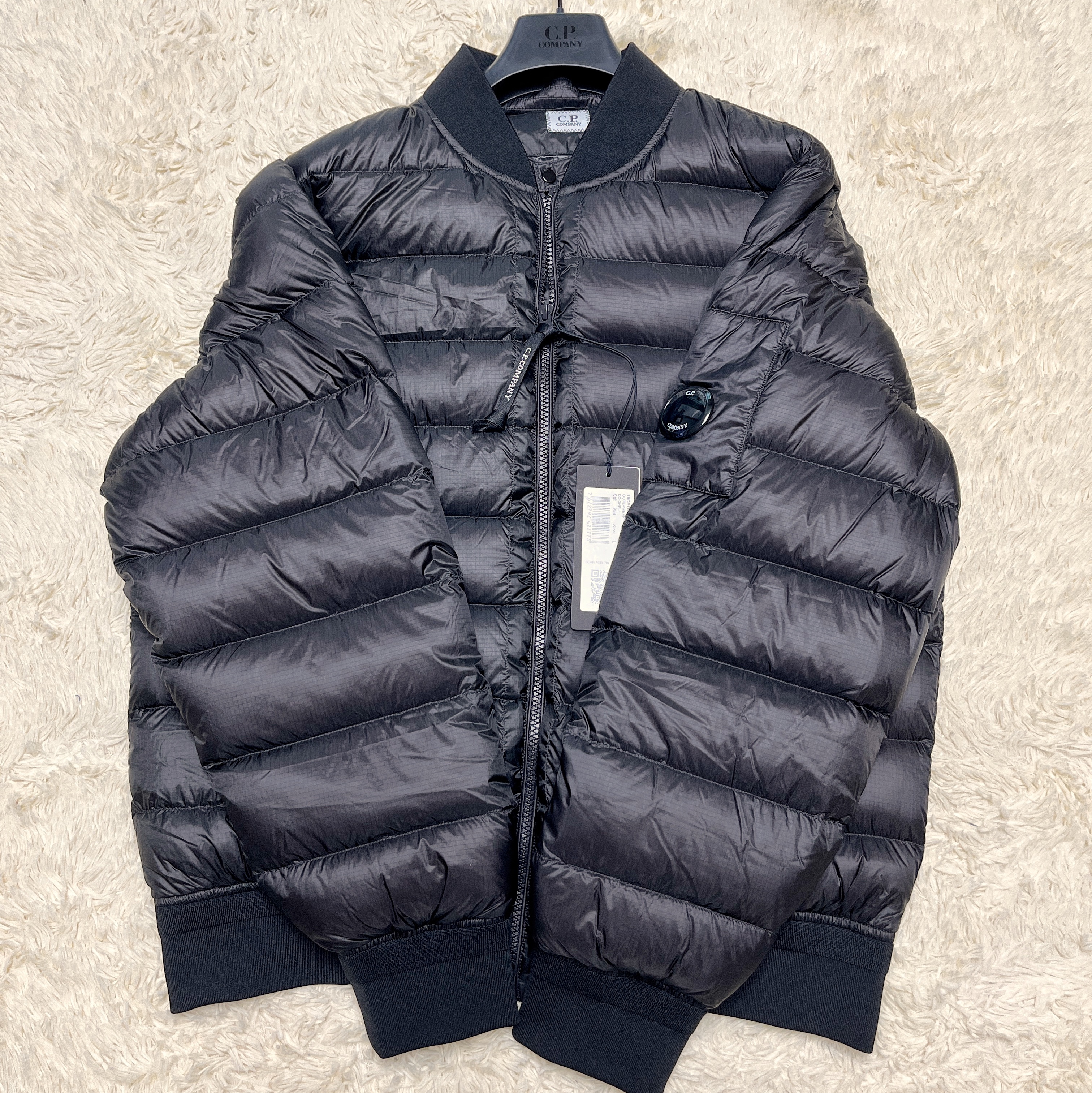 C.P. Company D.D. Shell Bomber Down Jacket Black - 25FW 착용 스타일