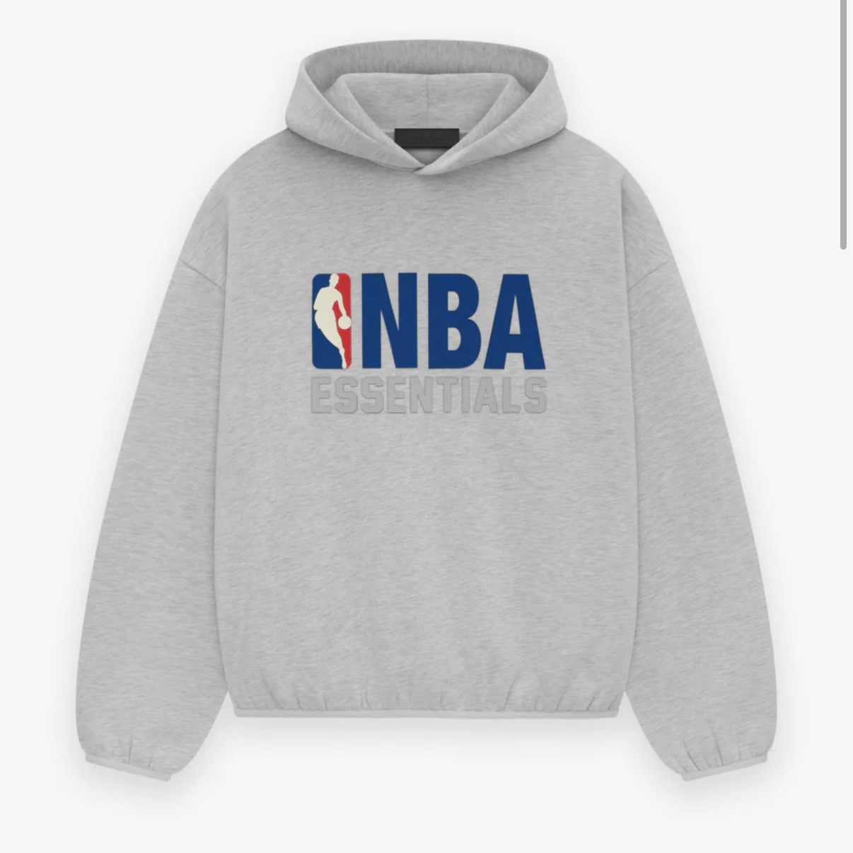Essentials x NBA Hoodie Light Heather - 24FW 착용 스타일 - 3
