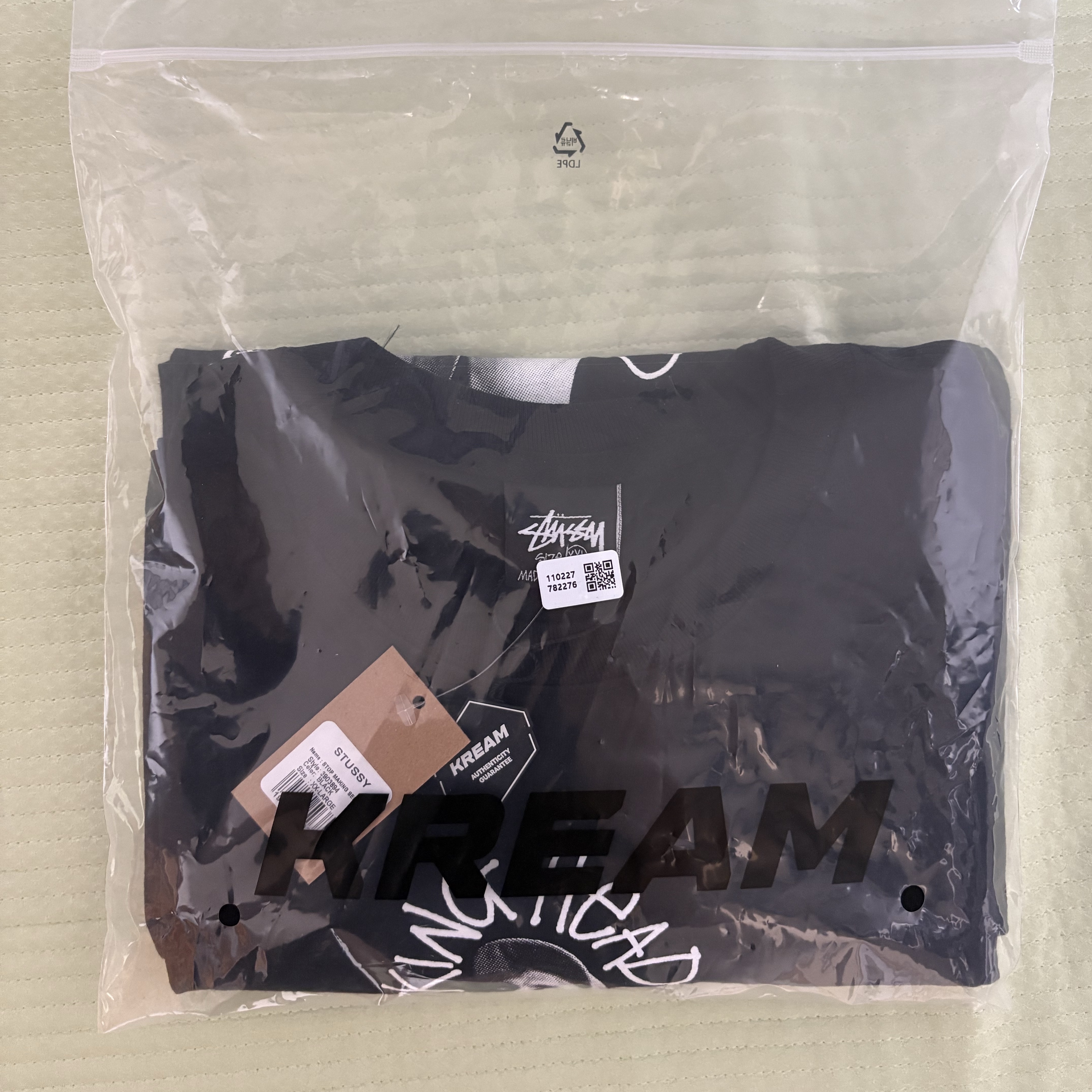 Stussy x Talking Heads Stop Making Sense T-Shirt Black 착용 스타일