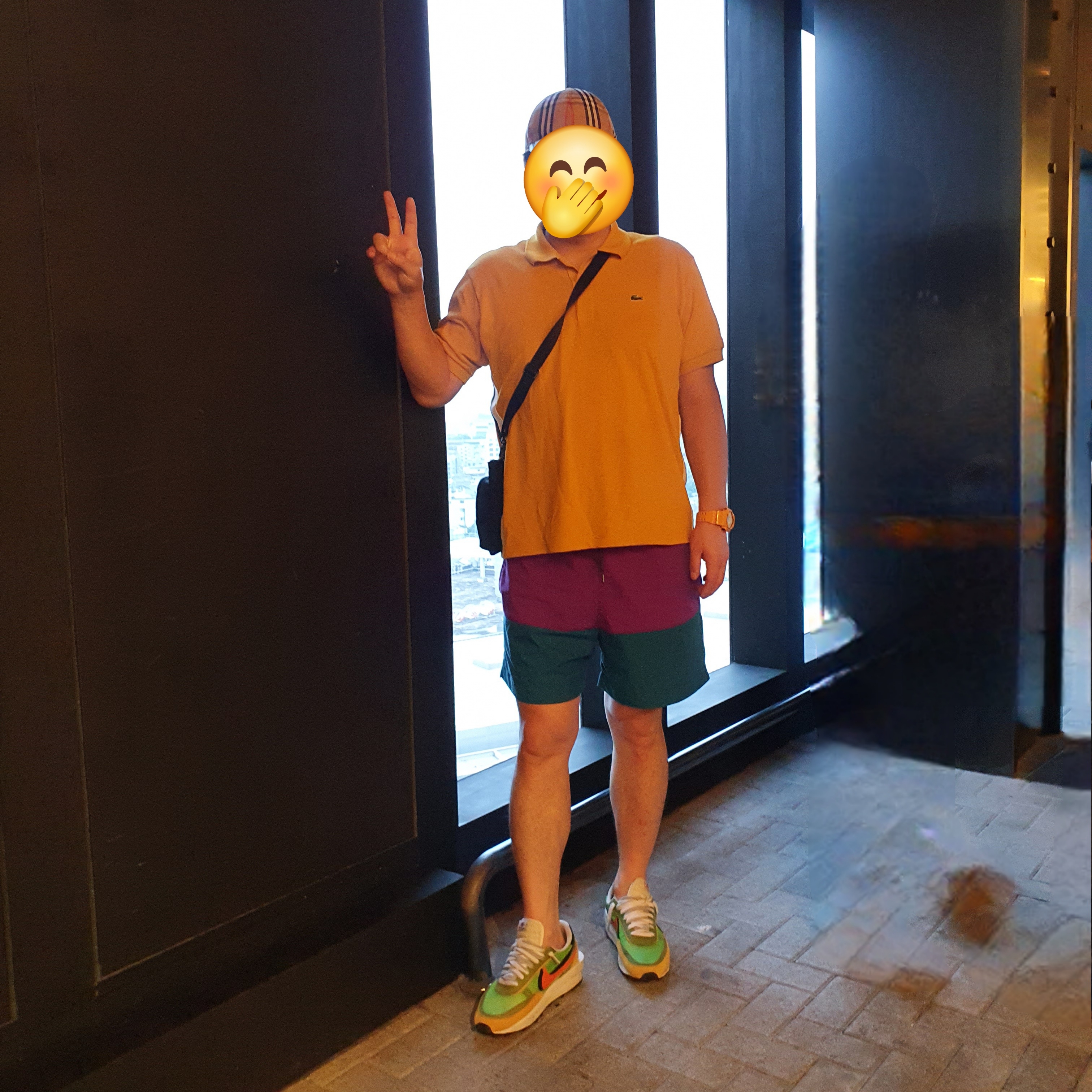 Nike x Sacai LDWaffle Green Multi 착용 스타일