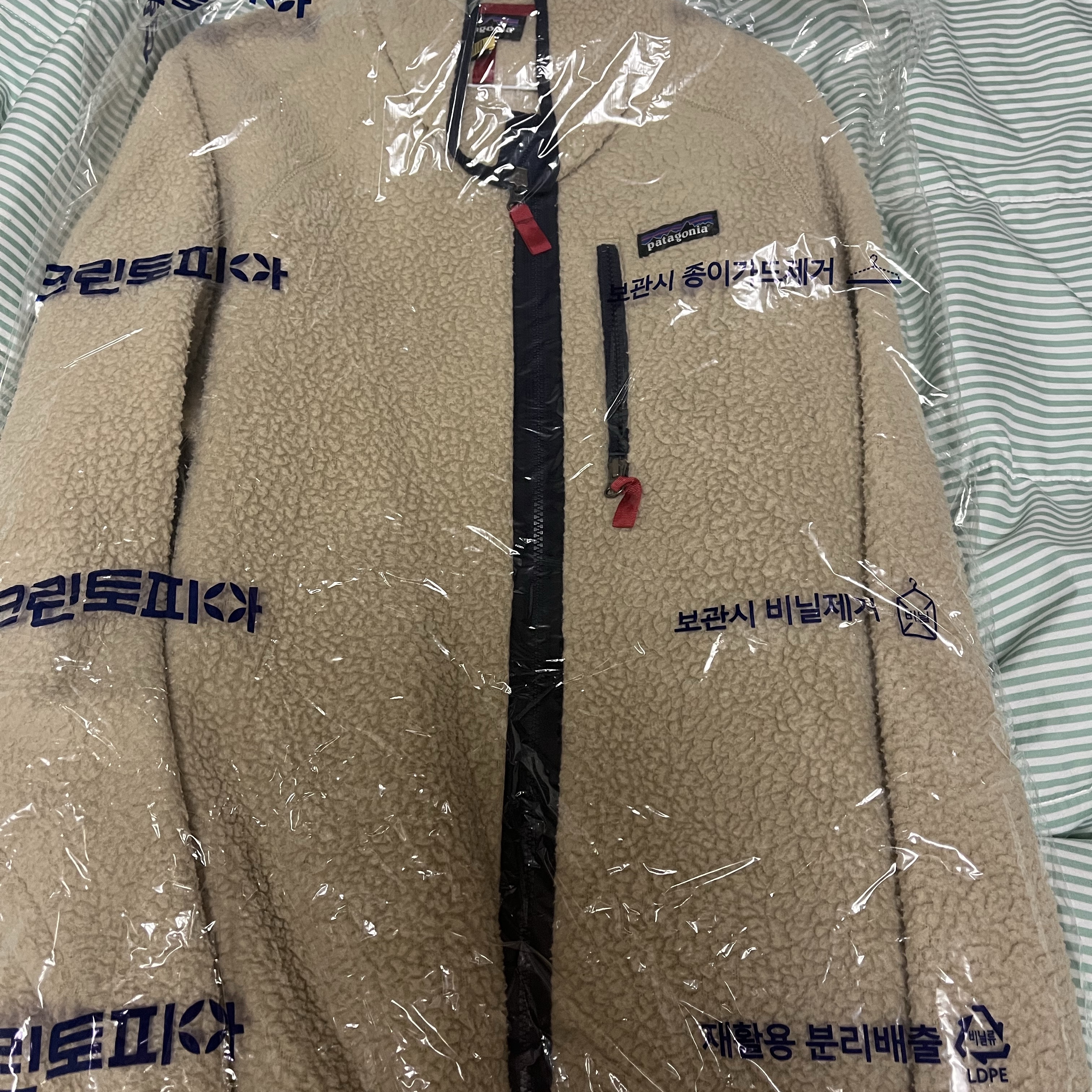 Patagonia Retro Pile Fleece Jacket El Cap Khaki 착용 스타일