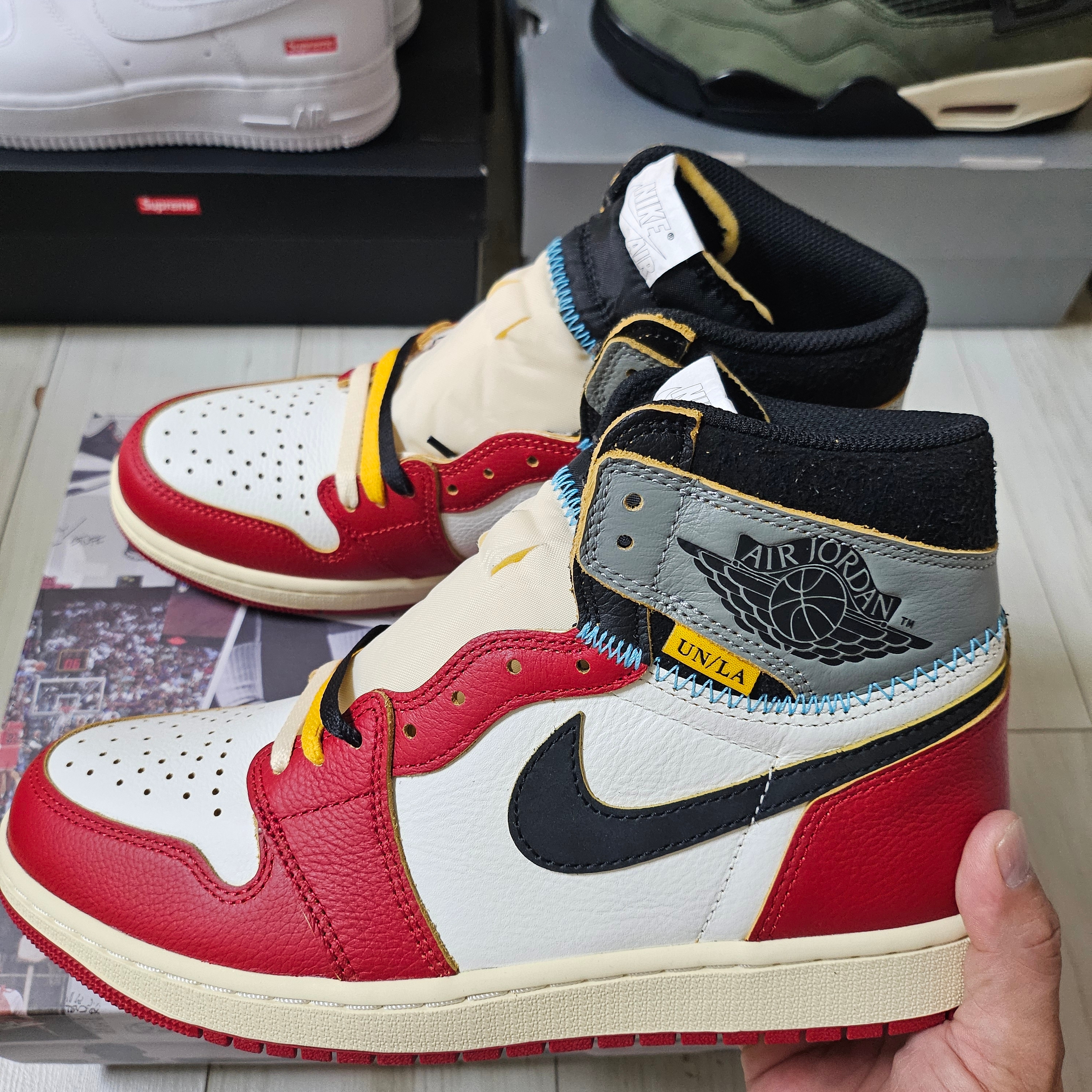 Jordan 1 x Union Retro High OG Chicago Shadow 착용 스타일 - 2