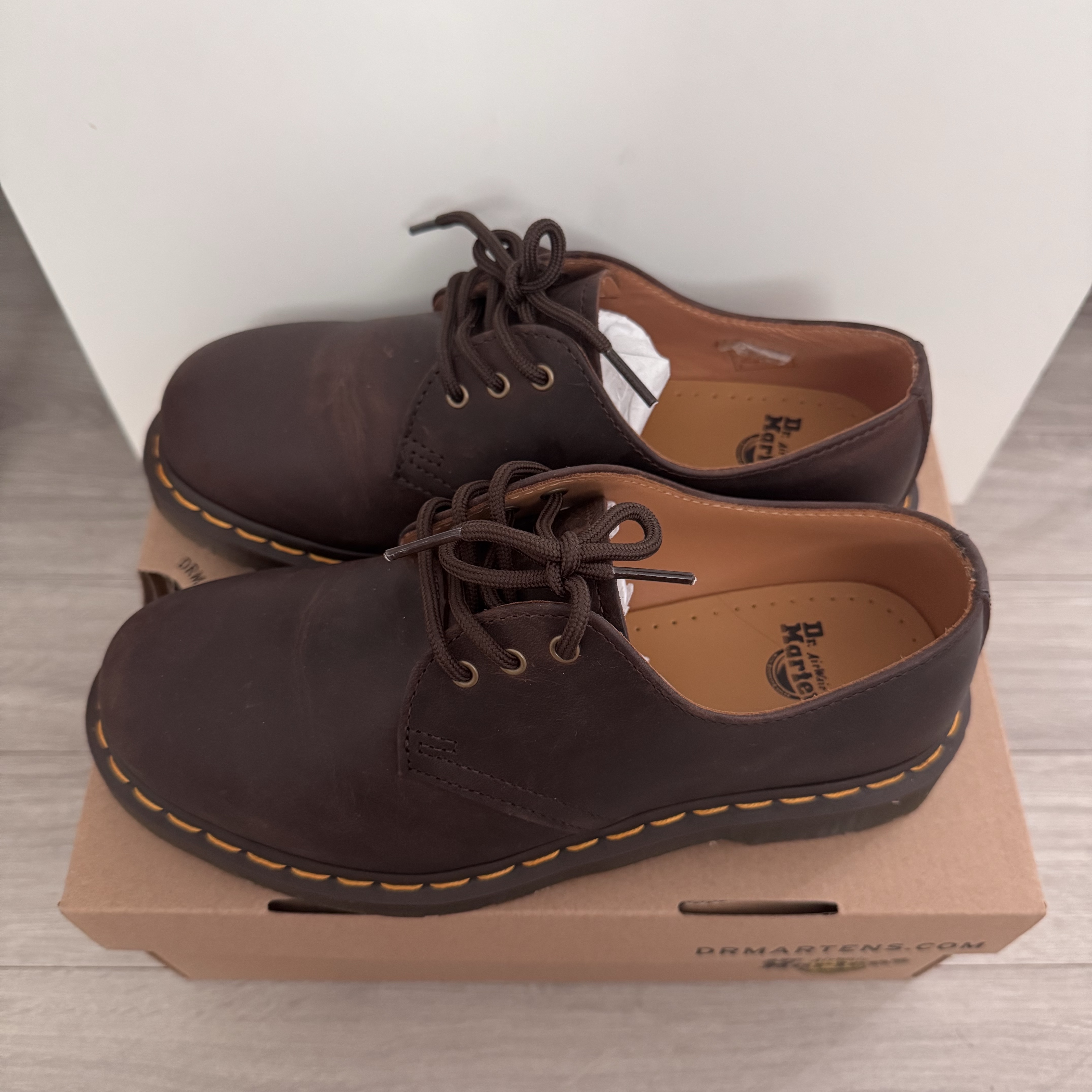 Dr. Martens 1461 Bex Crazy Horse Dark Brown 착용 스타일