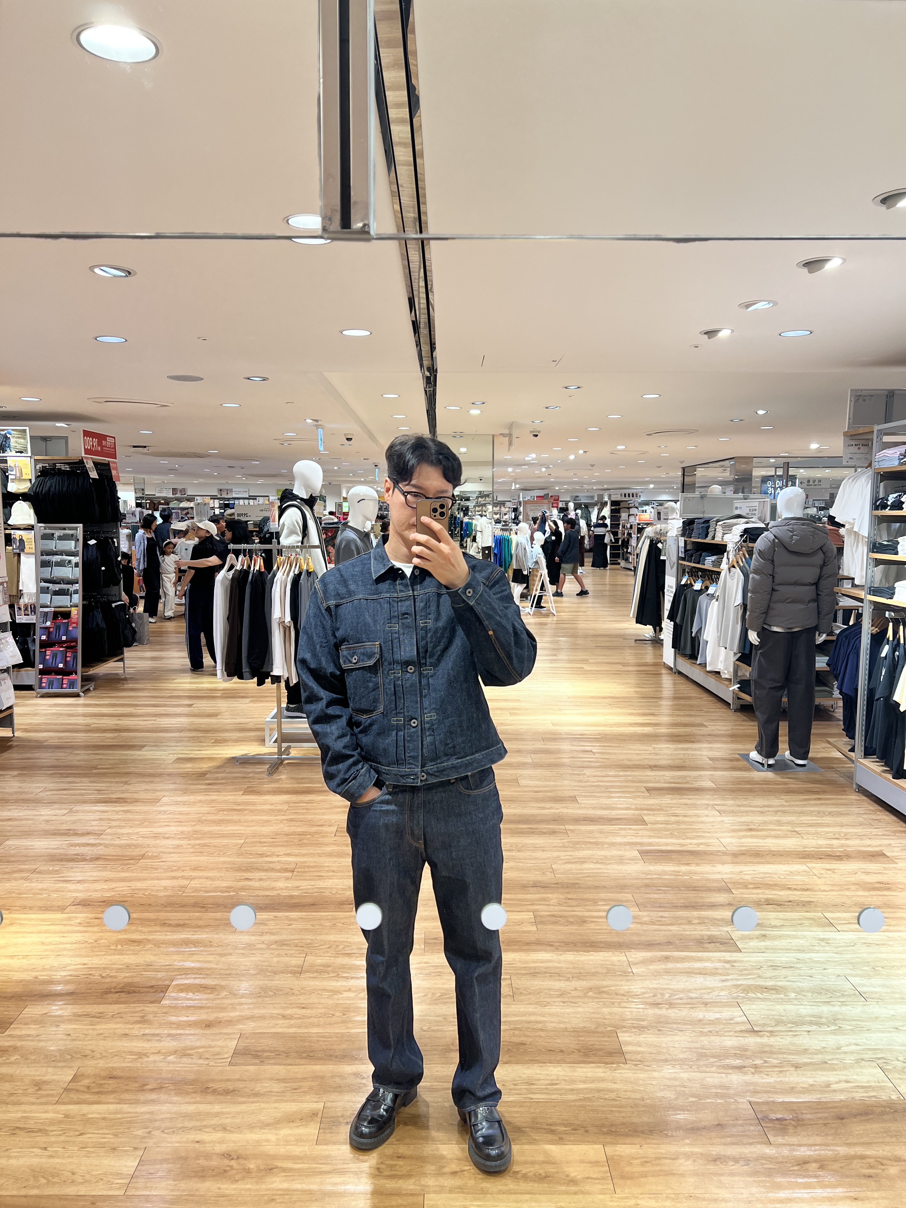 Kapital 14 oz. Denim 1ST One Wash Jacket Indigo 착용 스타일 - 1
