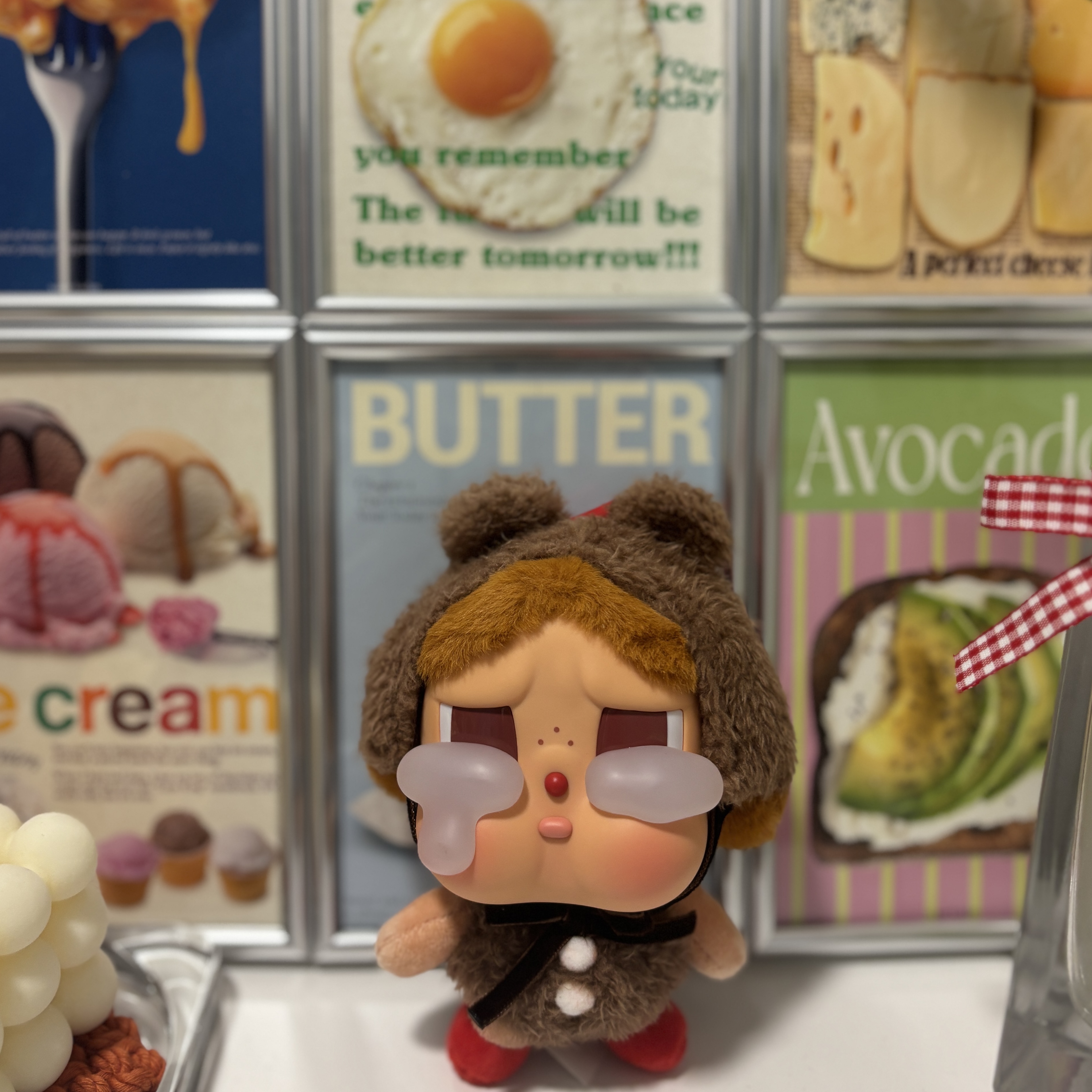 Pop Mart Crybaby Crying Again Series Plush Keyring Love Makes Us Cry (Opened Case) 착용 스타일 - 1
