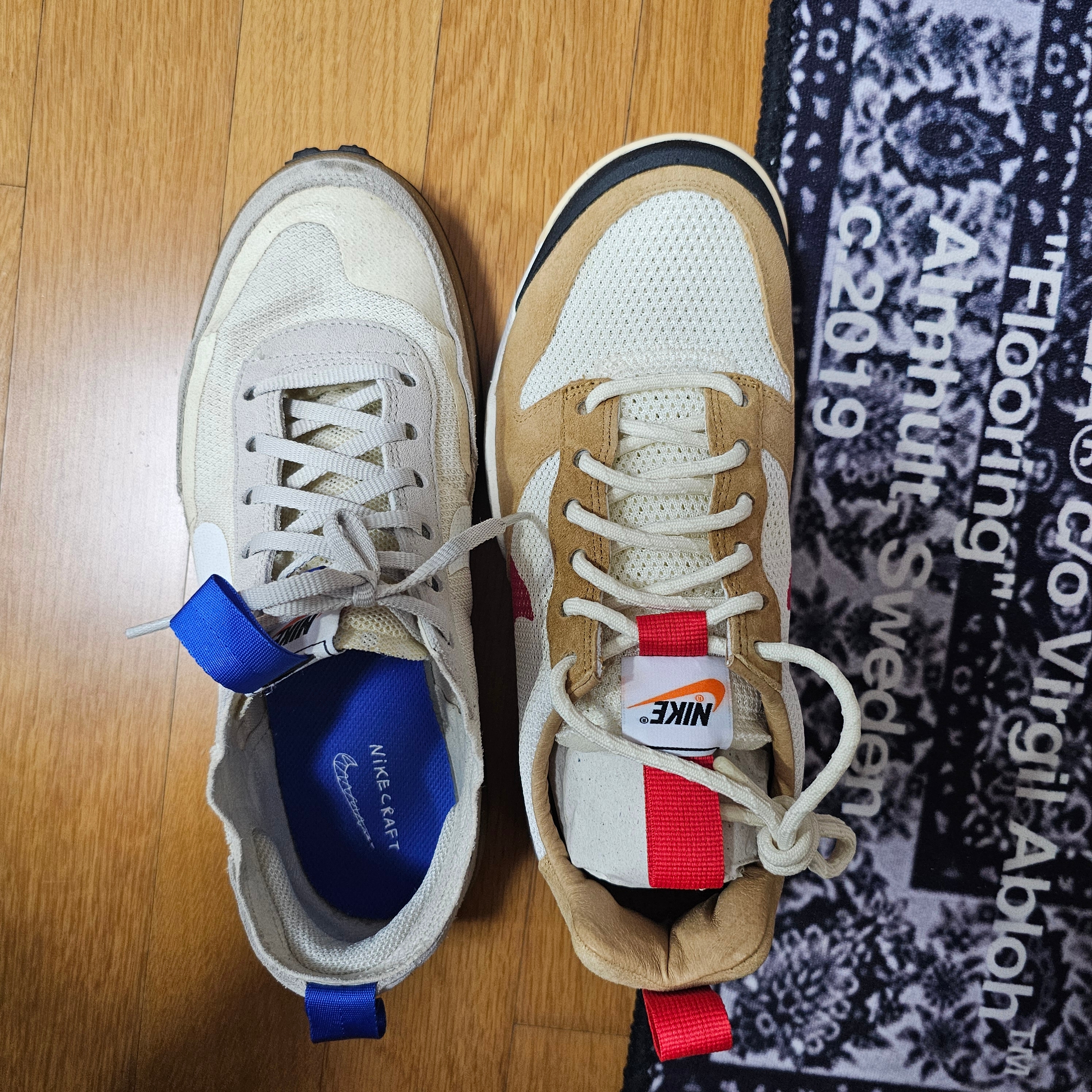 Nike x Tom Sachs Mars Yard Shoe 3.0 Space Camp, Nike x Tom Sachs General Purpose Shoe Light Cream 착용 스타일