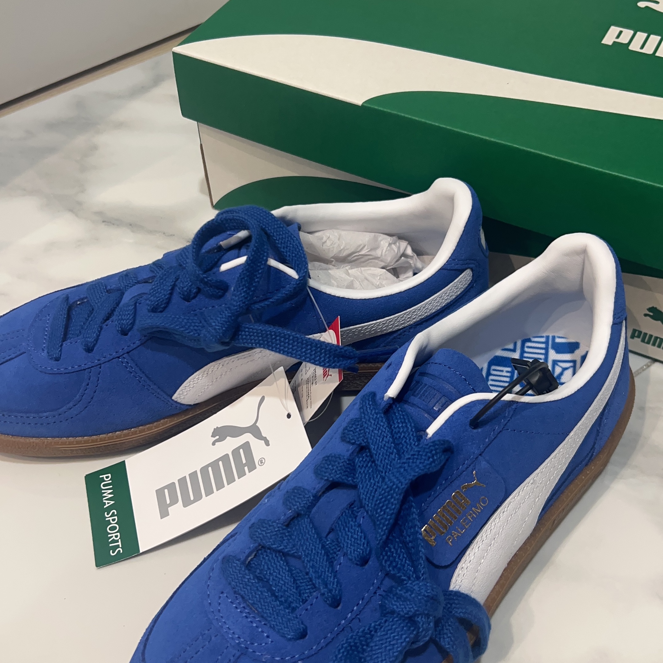 Puma Palermo Cobalt Glaze White 착용 스타일 - 2