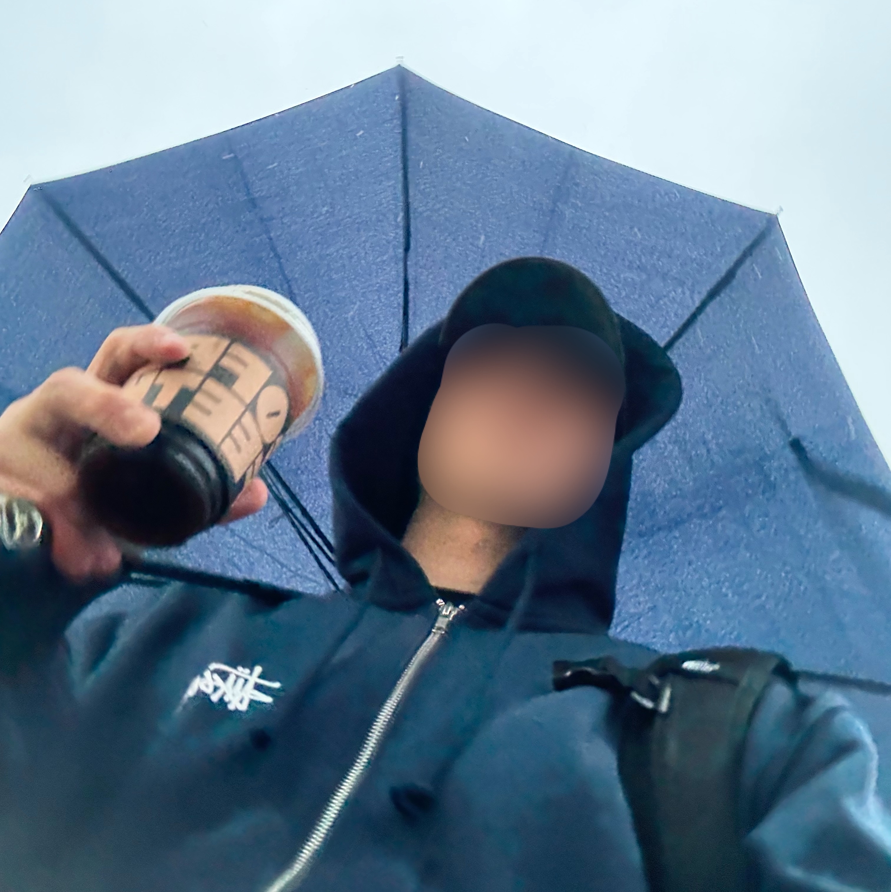 Stussy Basic Stussy Zip Hoodie Navy 2024, 2025 착용 스타일 - 2