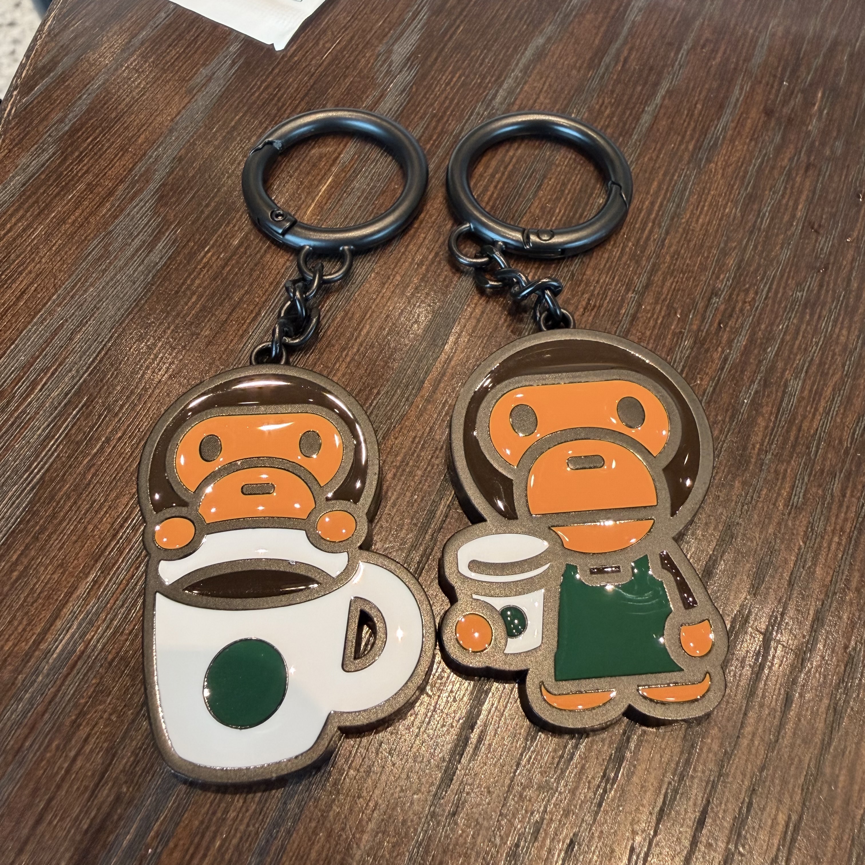 Starbucks x BAPE Baby Milo Keychain, Starbucks x BAPE Baby Milo Keychain 착용 스타일
