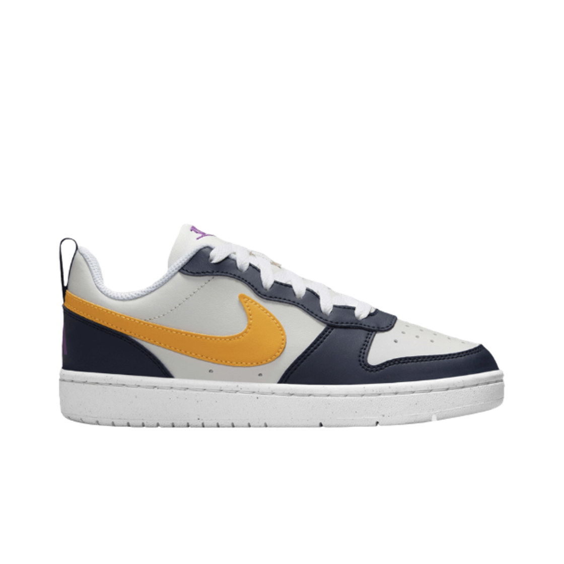 HJ3482-071 (GS) Nike Court Borough Low Recraft Phantom White