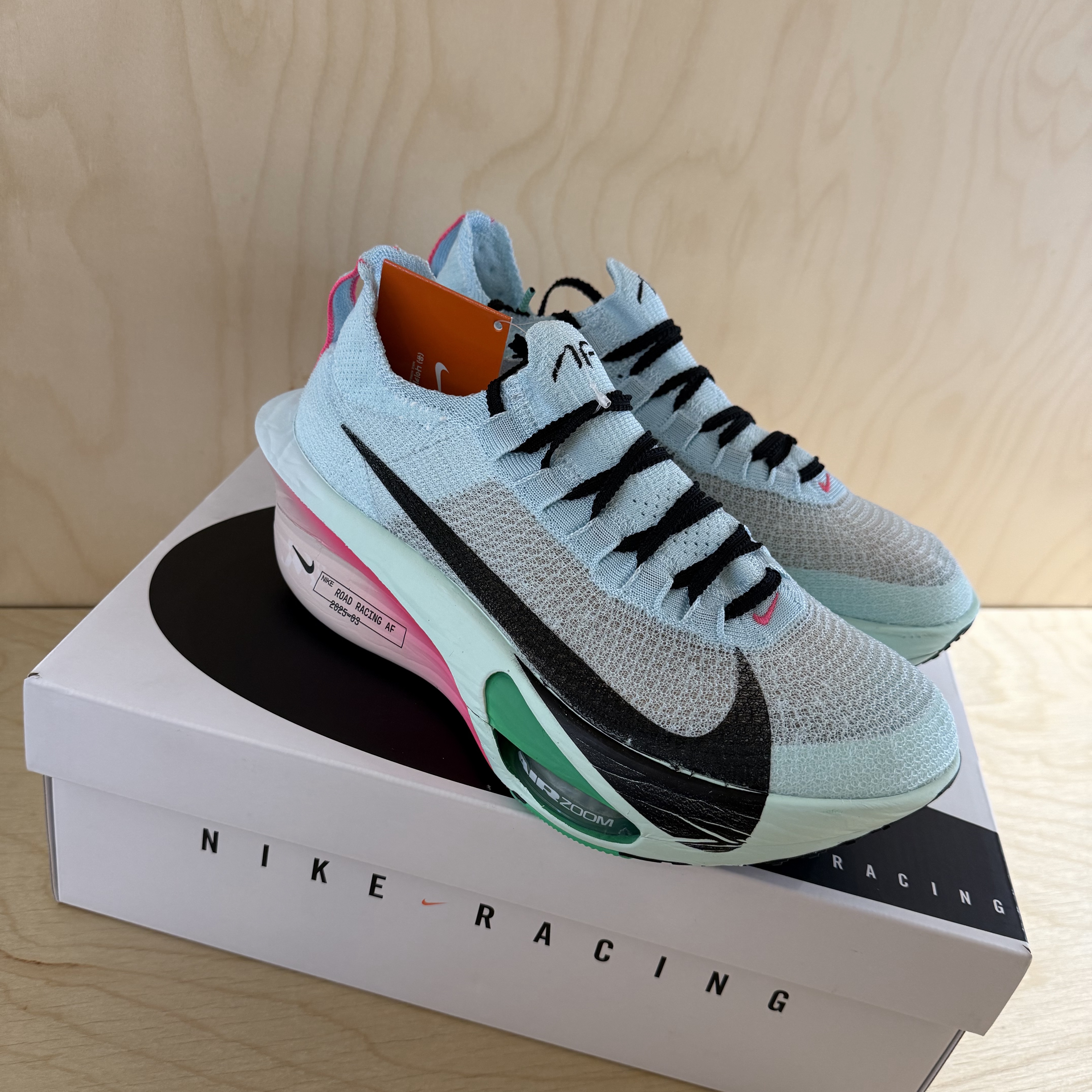 Nike Air Zoom Alphafly Next% 3 Glacier Blue Mint Foam 착용 스타일 - 1