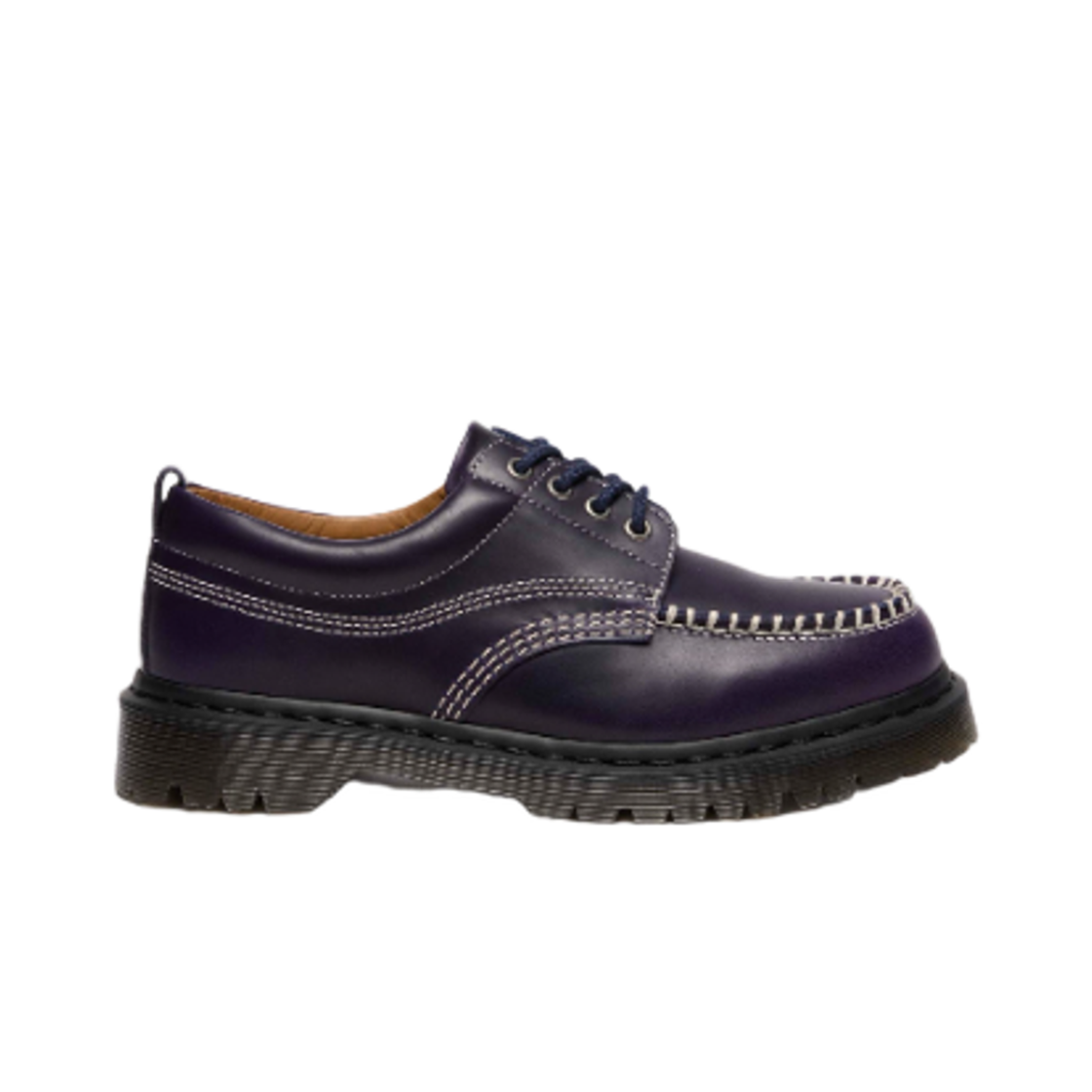 닥터마틴 로웰 오를레앙 레더 목 토 슈즈 미드나잇 블루(Dr. Martens Lowell Orleans Leather Moc Toe Shoes Midnight Blue)