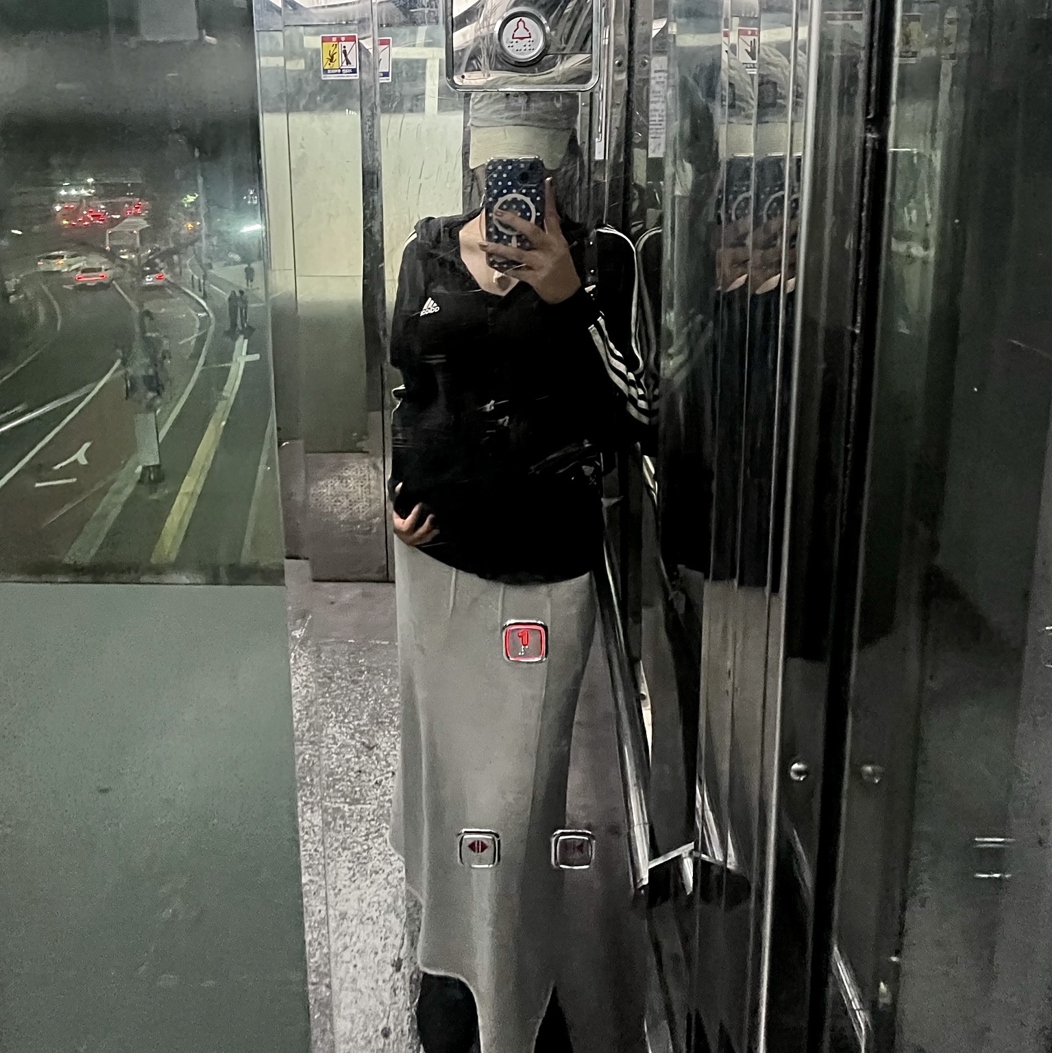 (W) Adidas Essentials French Terry 3-Stripes Full-Zip Fleece Hoodie Black White - US Sizing 착용 스타일