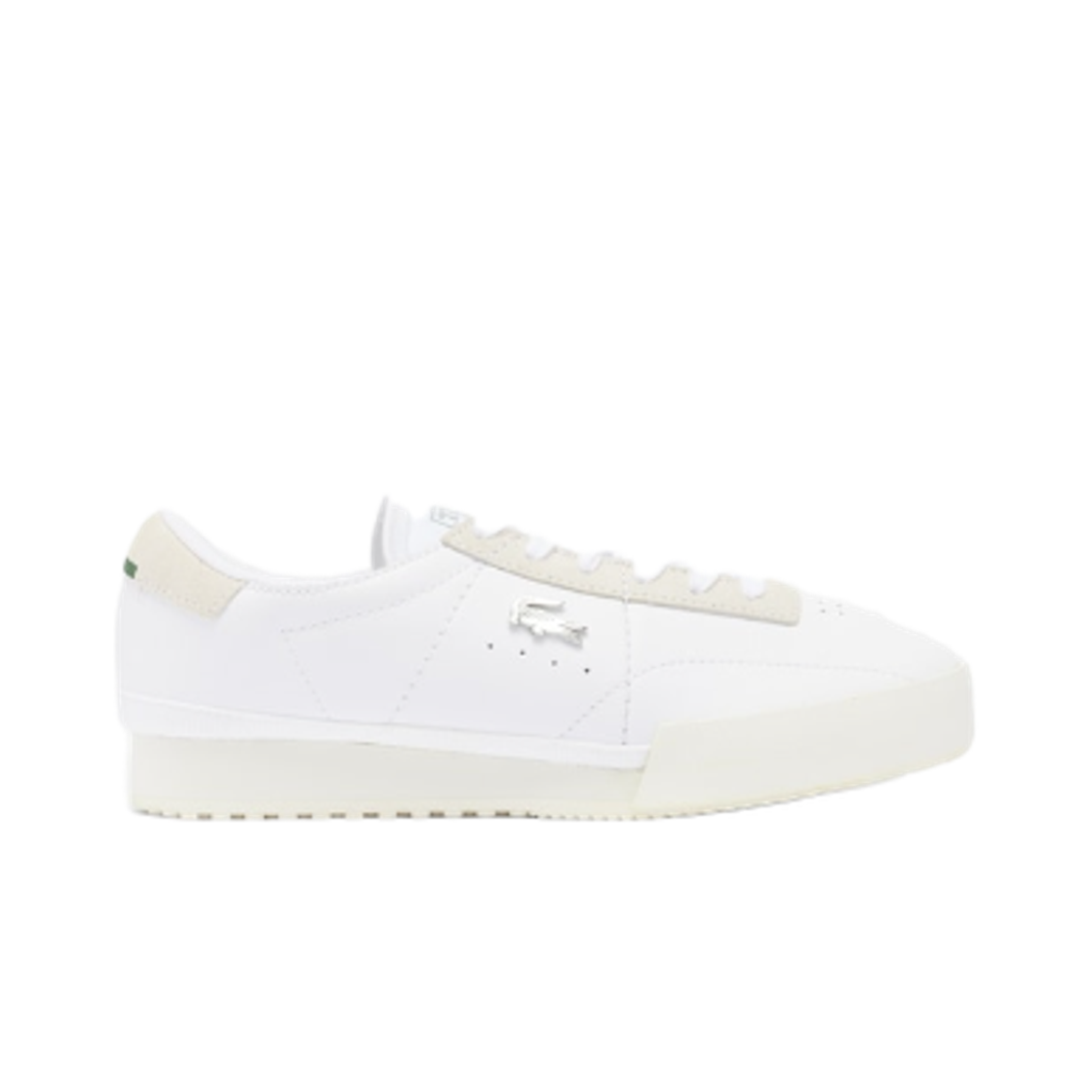 (W) 라코스테 아우라 레더 스니커즈 화이트 오프 화이트((W) Lacoste Aura Leather Sneakers White Off White)