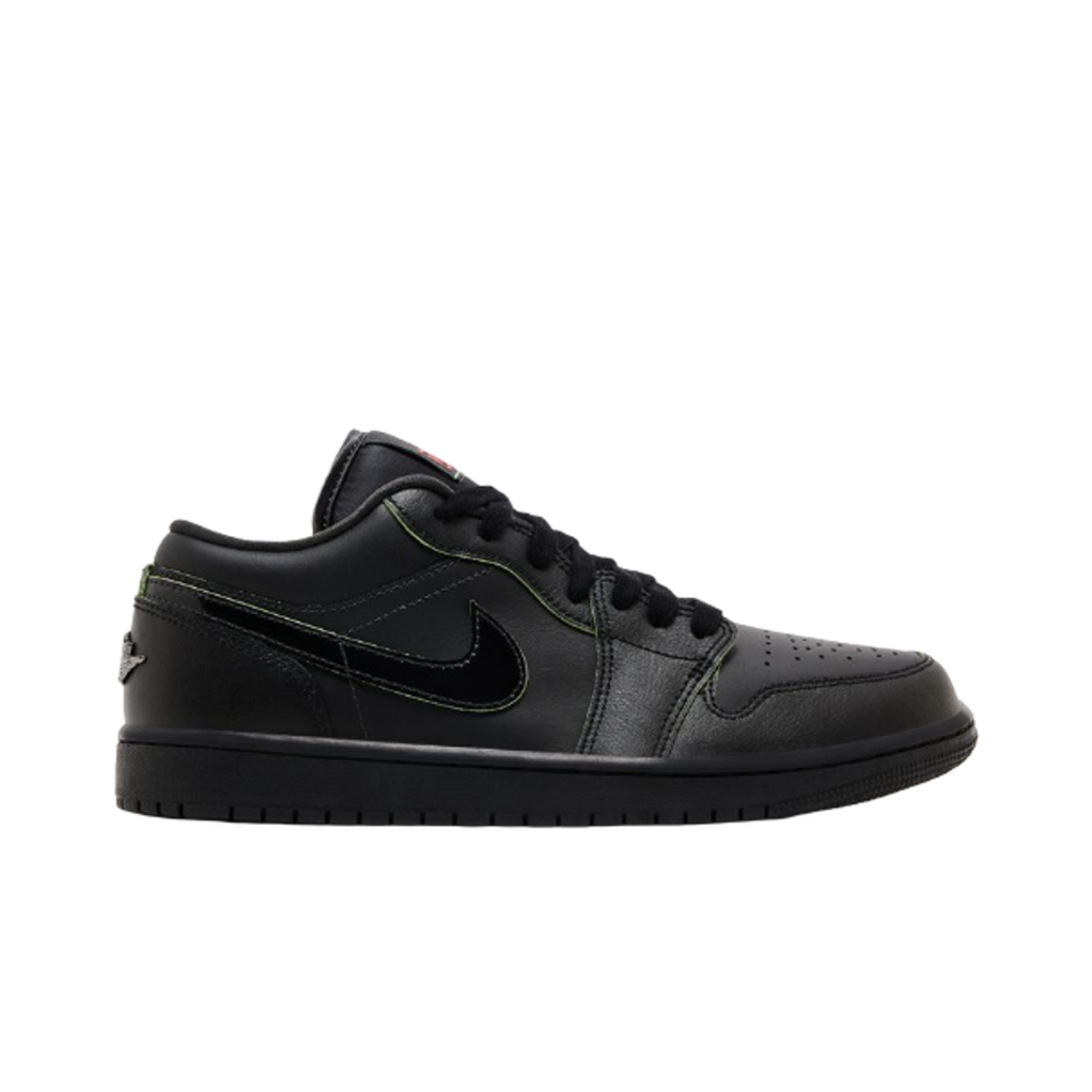 HM3690-001 Jordan 1 Low SE Black Vapor Green