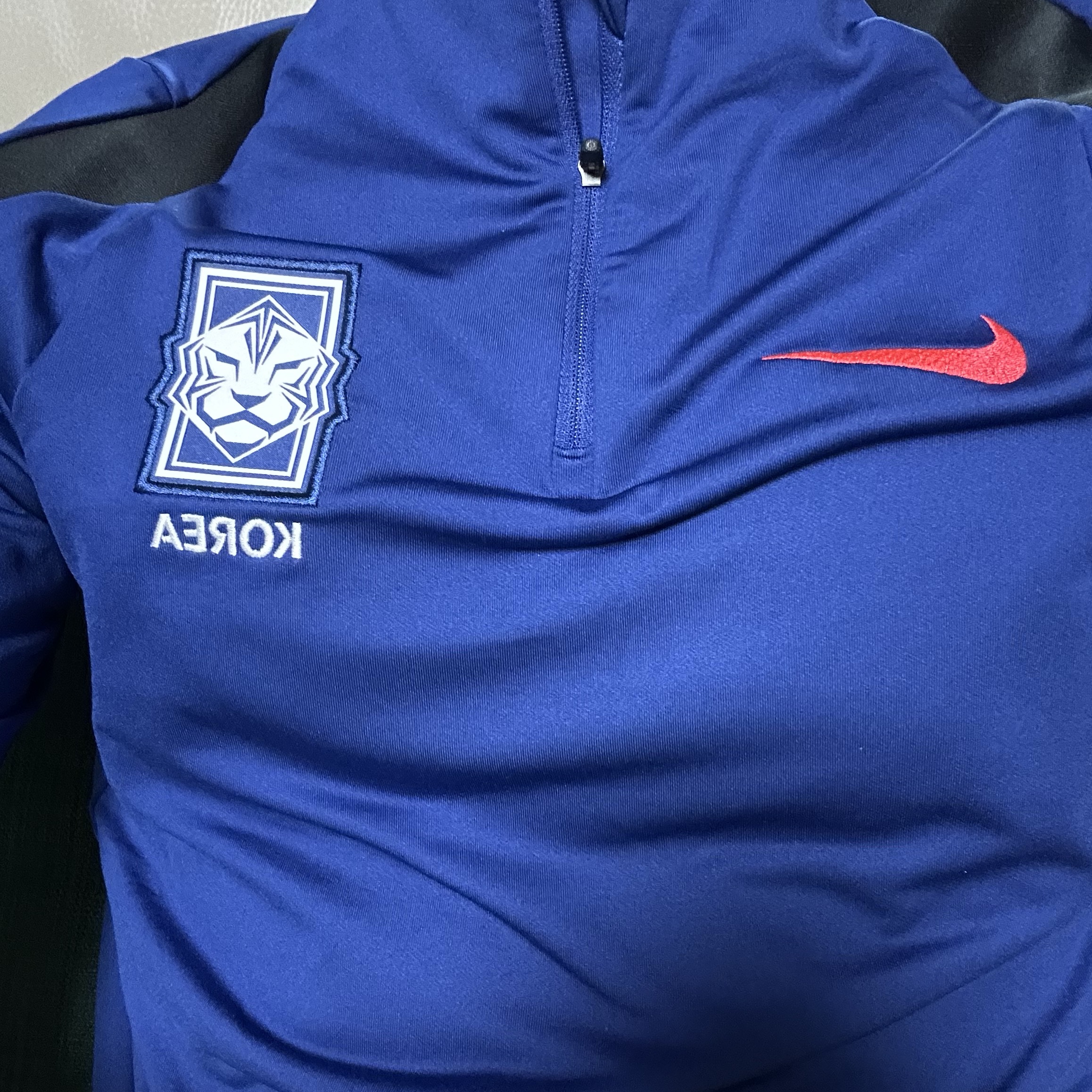 Nike Korea Strike Dri-Fit Soccer Drill Top Global Blue 착용 스타일