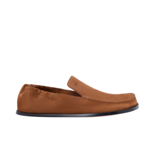 MLFL290X01-3870 Loewe Suede Flex Loafer Chocolate