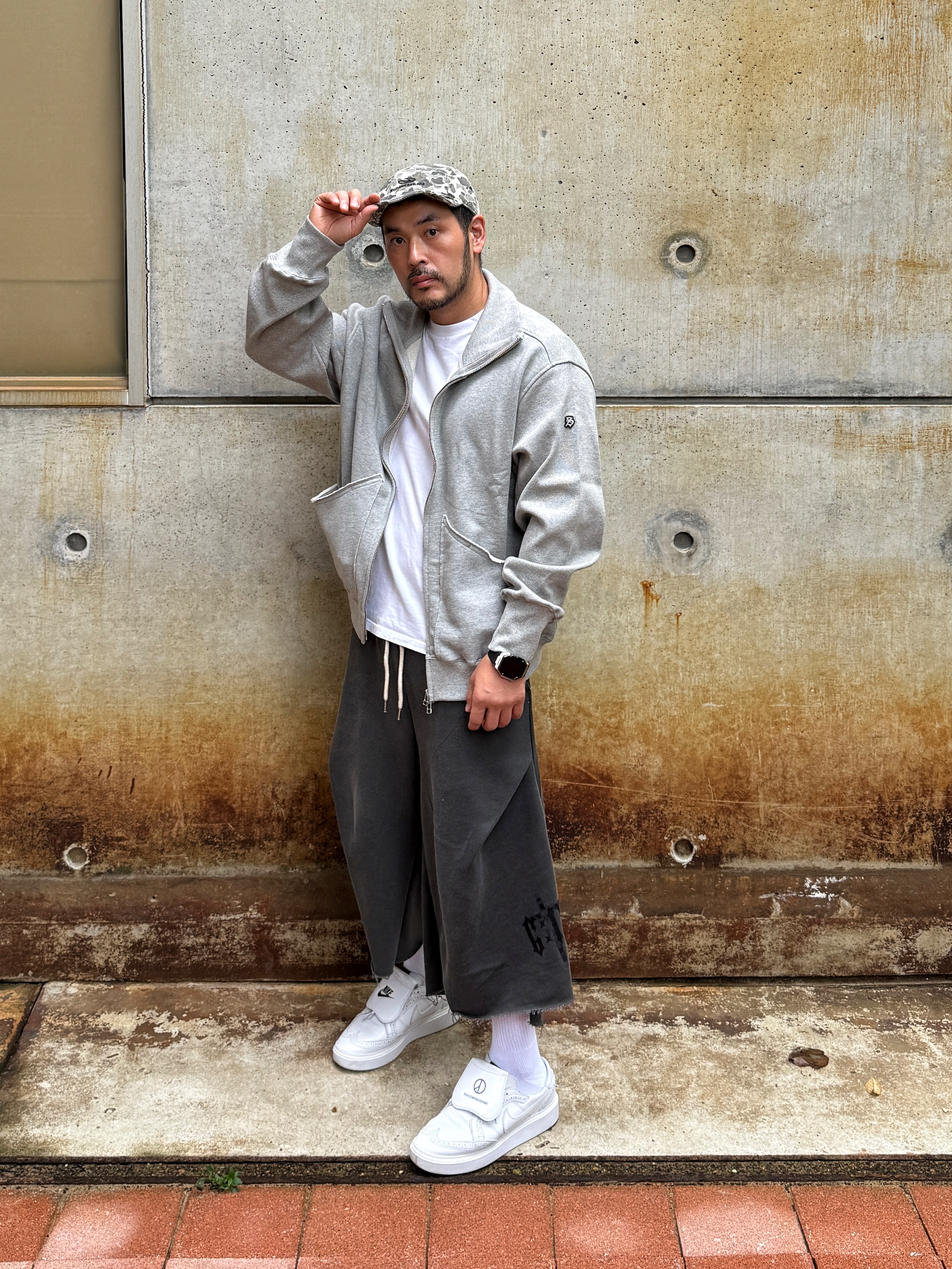 Nike x Peaceminusone Kwondo1 White 착용 스타일 - 4