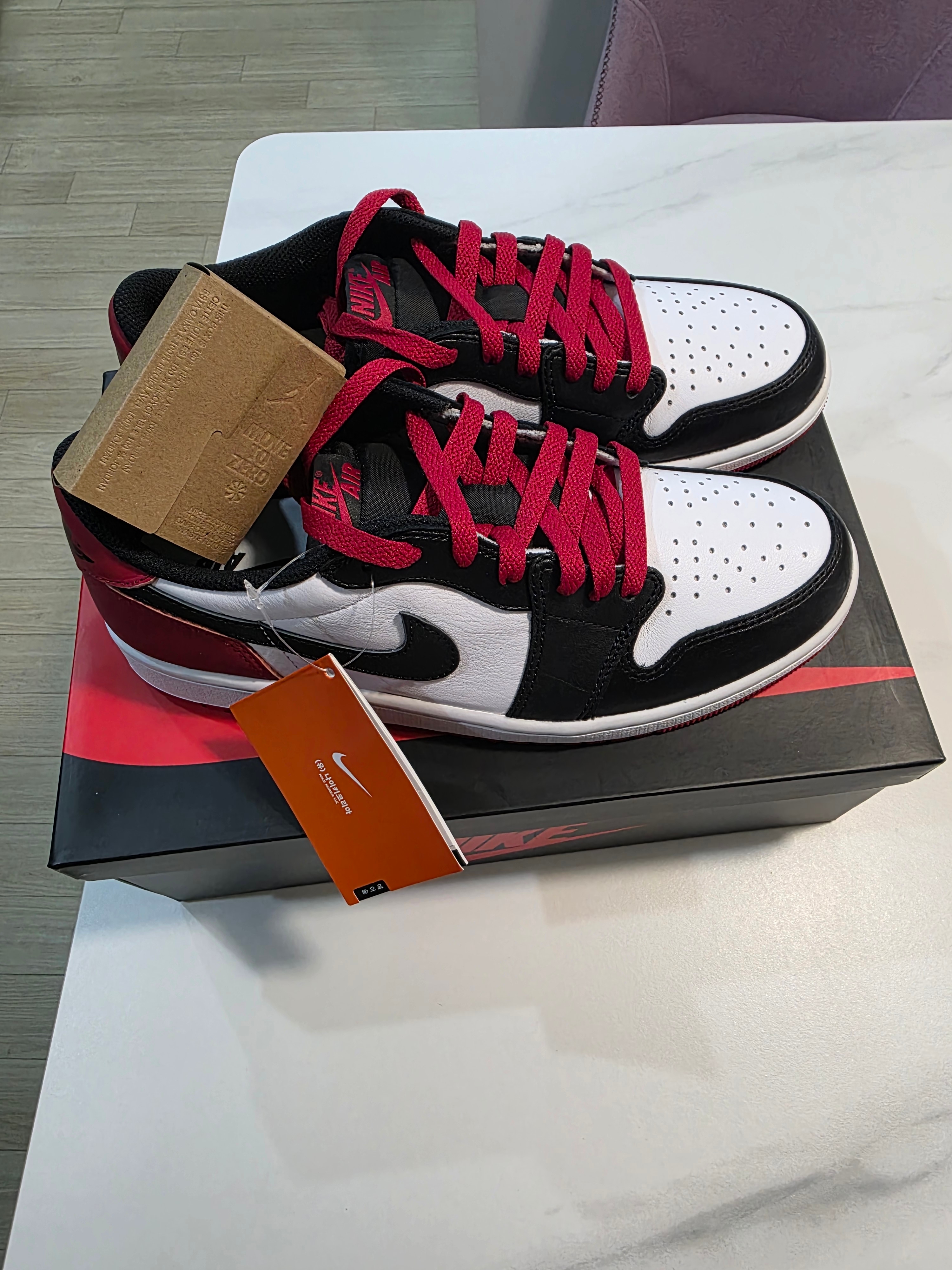 Jordan 1 Retro Low OG Black Toe 착용 스타일
