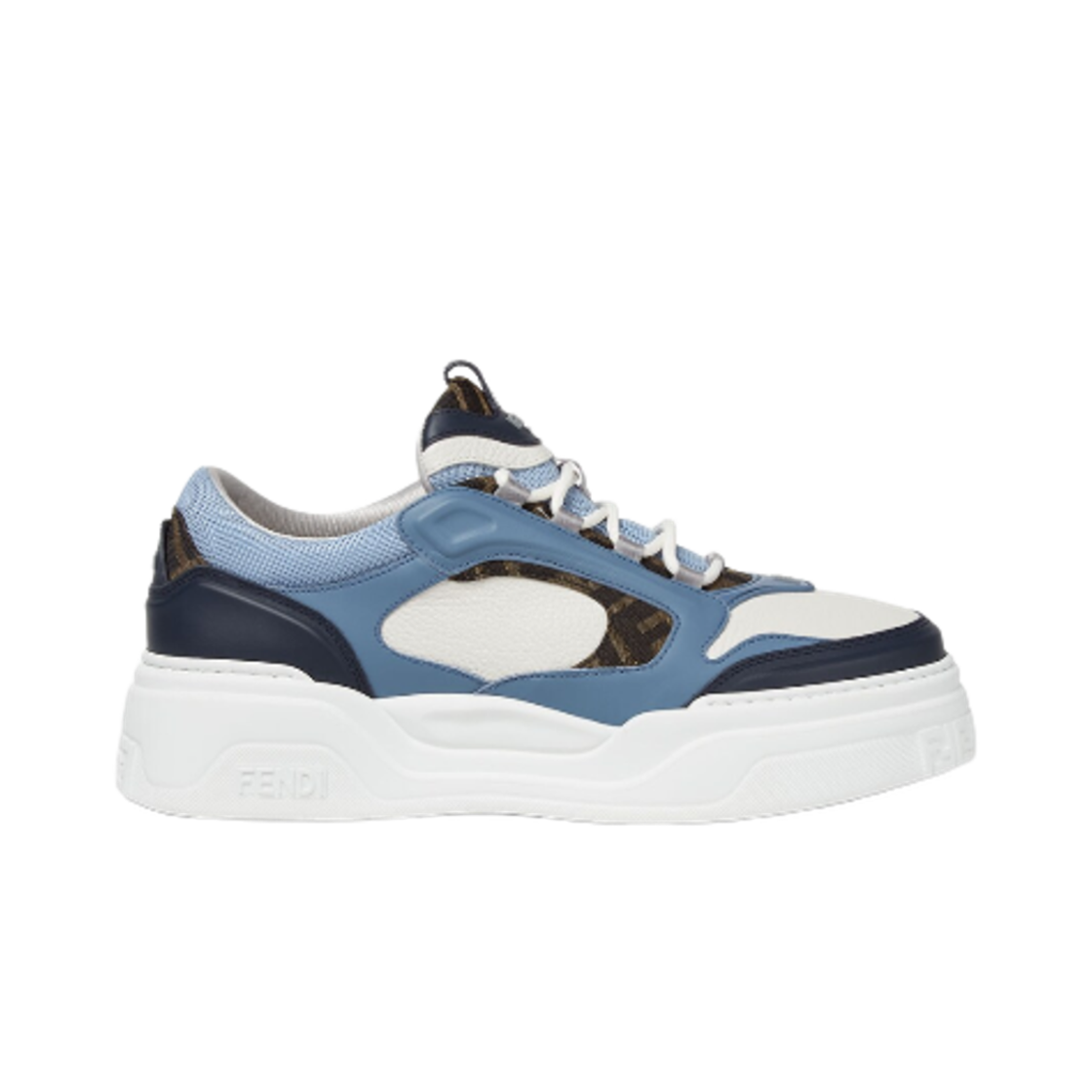 펜디 포스 레더 로우탑 스니커즈 블루(Fendi Force Leather Low-Top Sneakers Blue)