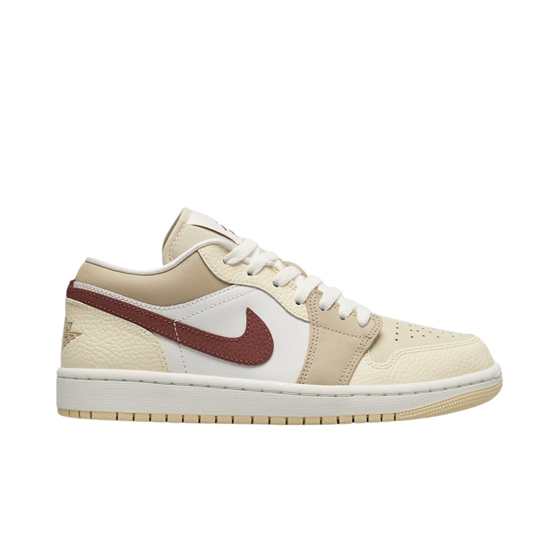 HV6530-100 (W) Jordan 1 Low Summit White Desert Khaki