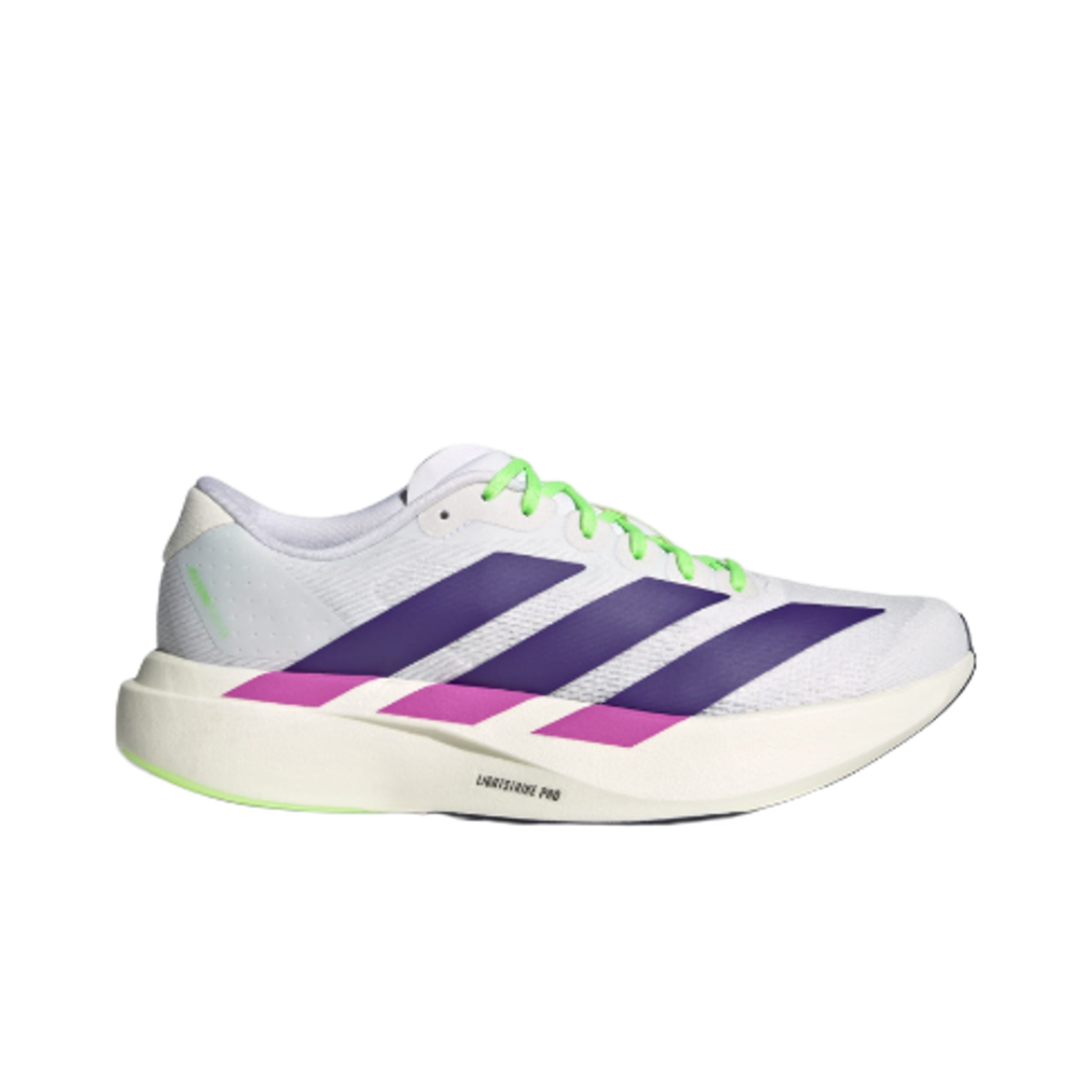 (W) 아디다스 아디제로 EVO SL 클라우드 화이트 컬리지에이트 퍼플((W) Adidas Adizero EVO SL Cloud White Collegiate Purple)