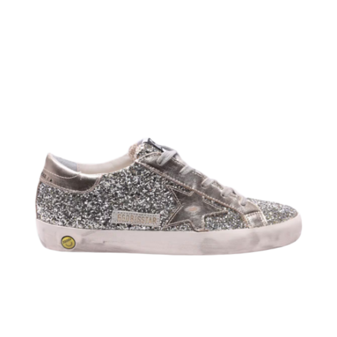 (키즈) 골든구스 리스트 슈퍼스타 클래식 플래티넘((Kids) Golden Goose Superstar Classic with List Platinum) - 1