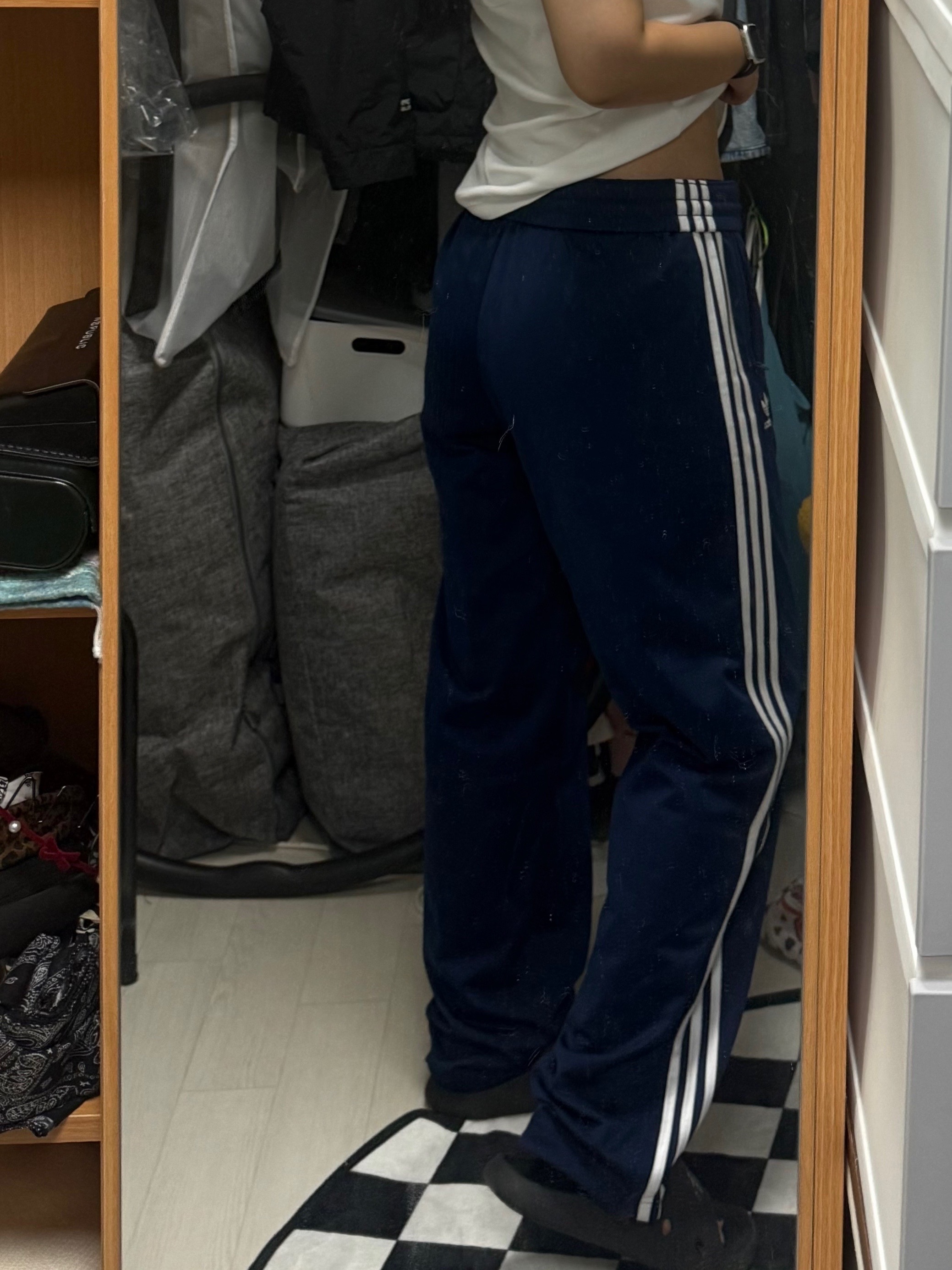 Adidas Adicolor Classics Firebird Track Pants Night Indigo - US Sizing 착용 스타일 - 2