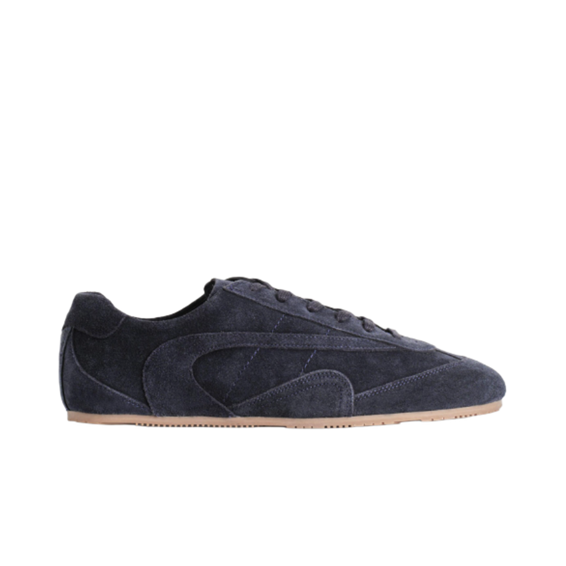 1264537003 COS Minimal Suede Trainers Steel Blue